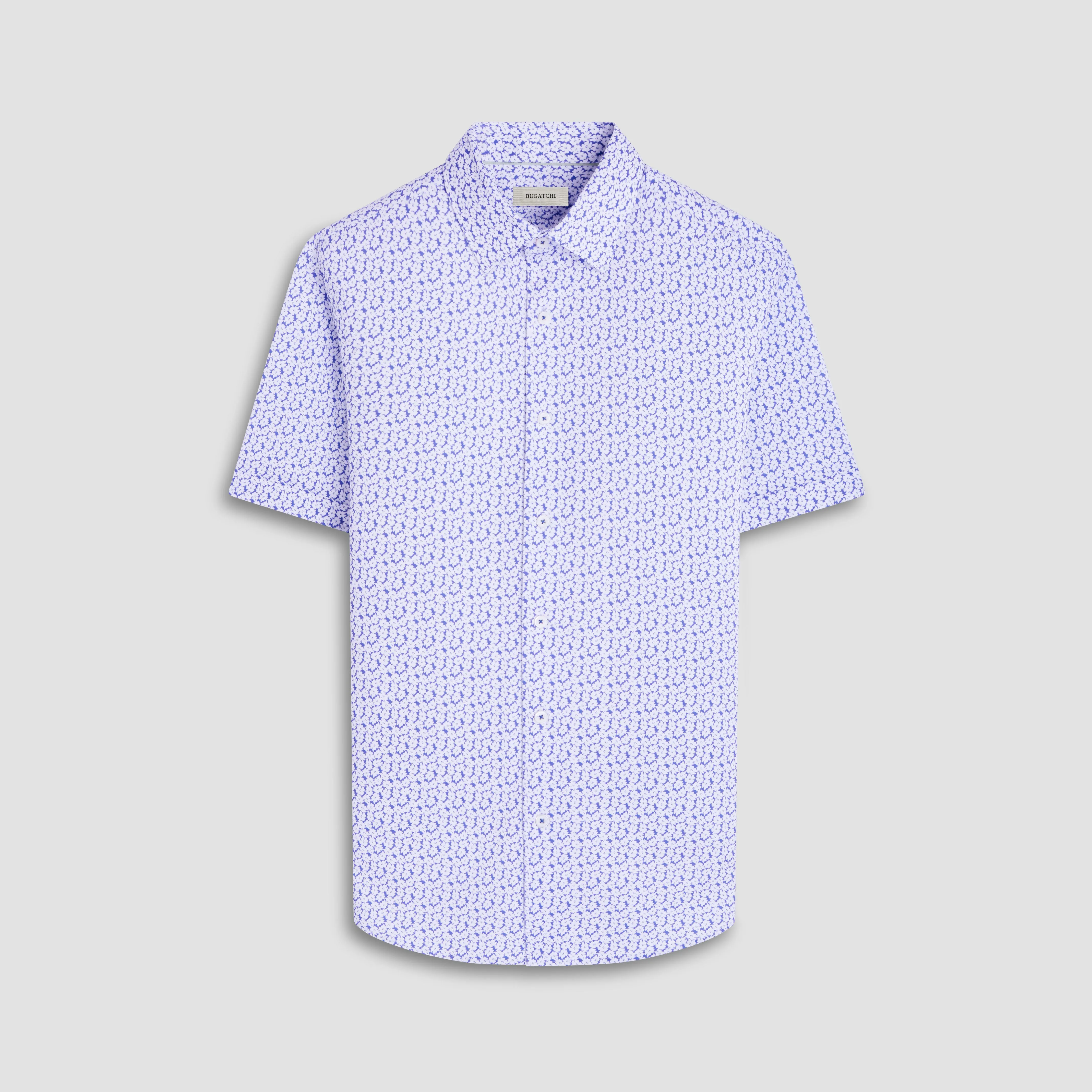 Miles Floral OoohCotton Short-Sleeve Shirt sold by Bugatchi