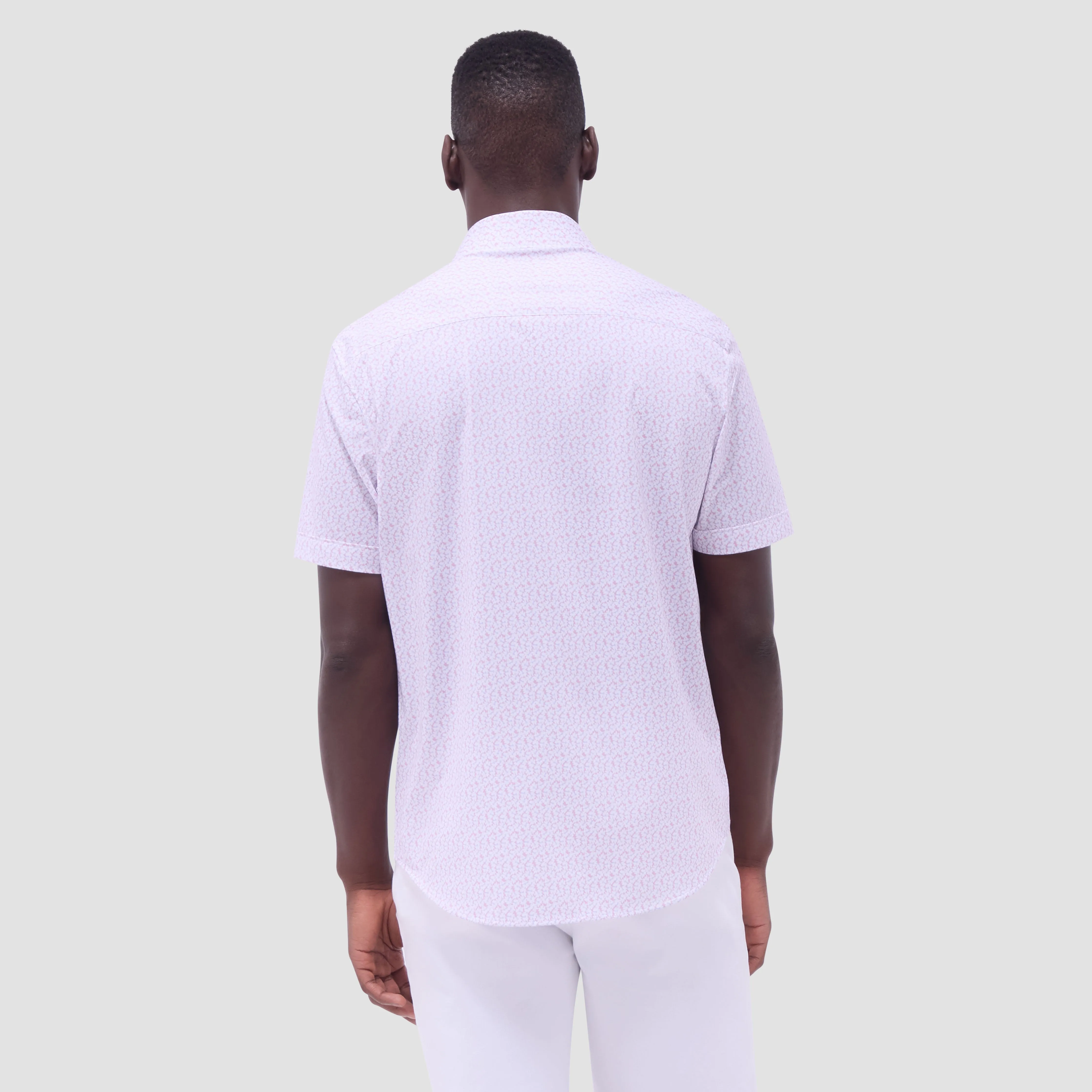 Miles Floral OoohCotton Short-Sleeve Shirt sold by Bugatchi product image thumbnail 4