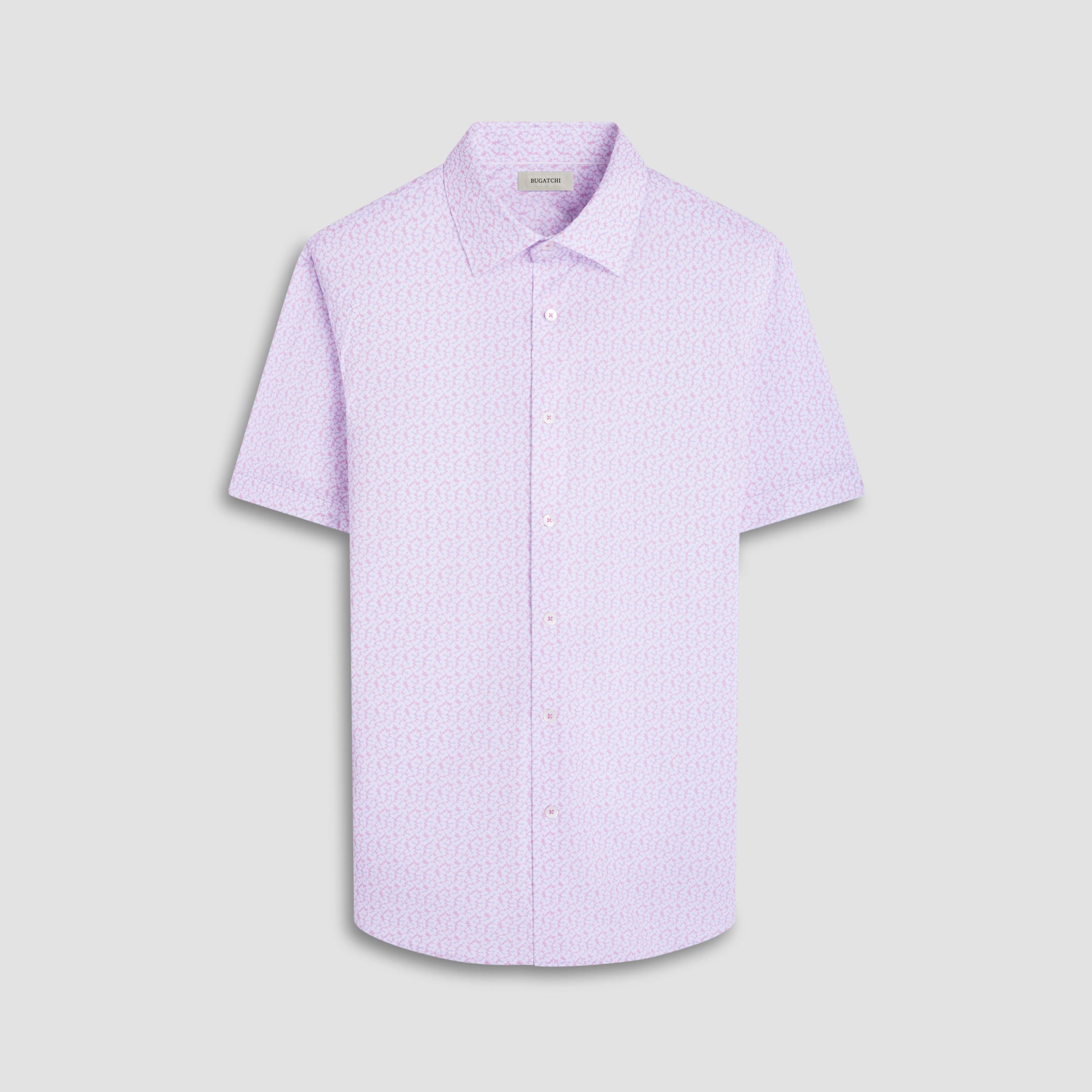 Miles Floral OoohCotton Short-Sleeve Shirt sold by Bugatchi