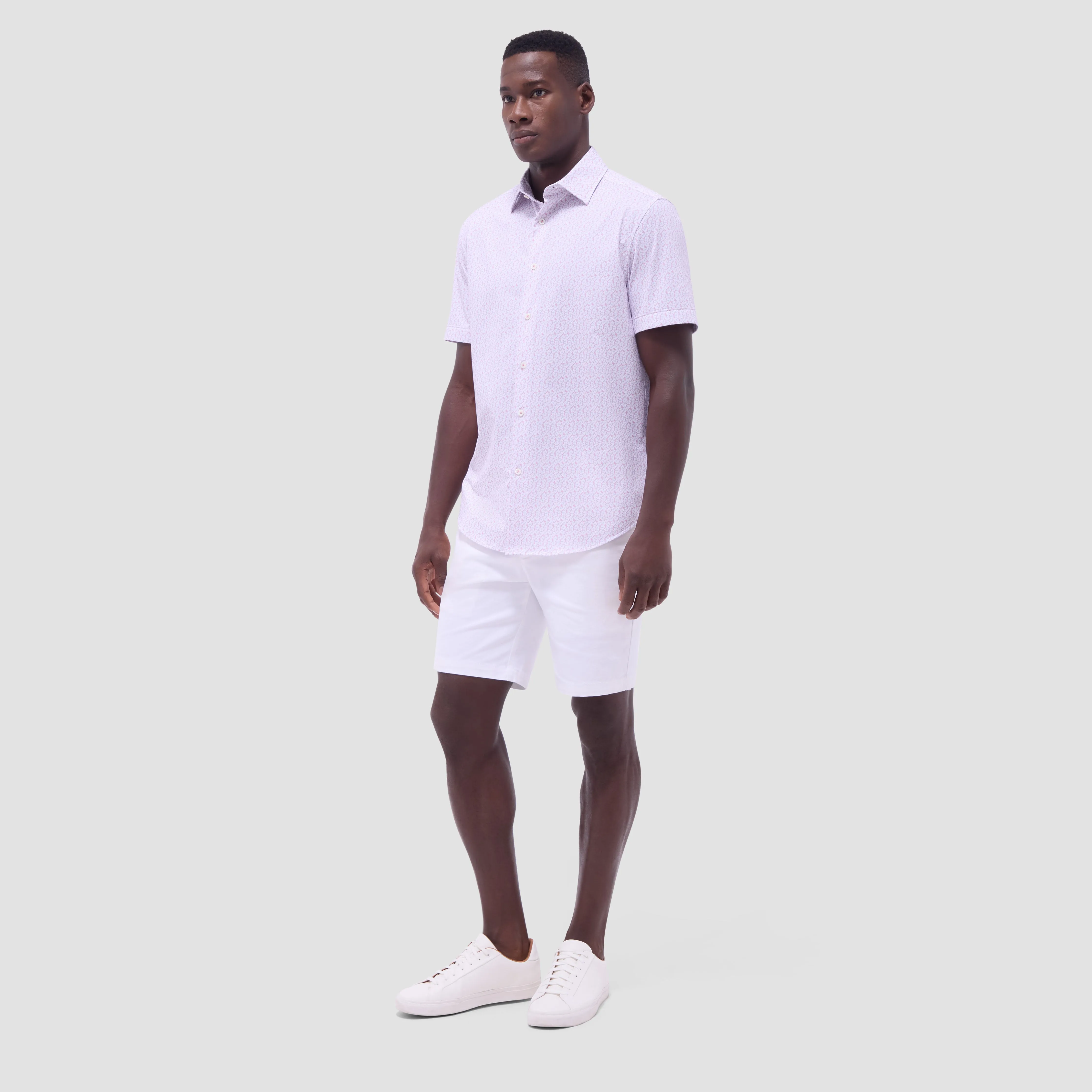 Miles Floral OoohCotton Short-Sleeve Shirt sold by Bugatchi product image thumbnail 5