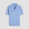 Jersey Knit Short Sleeve Johnny Sweater sold by Bugatchi