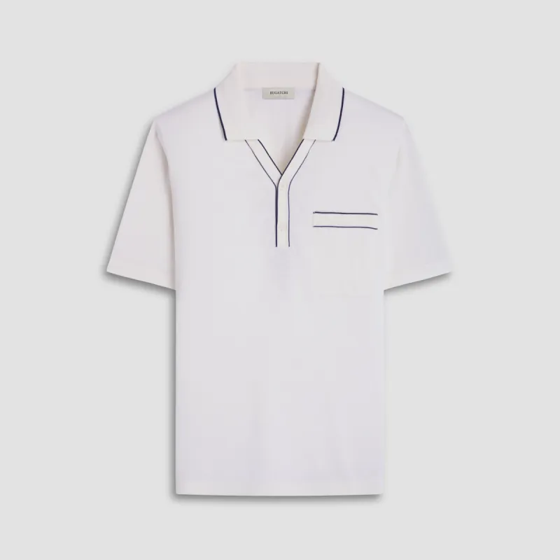 Jersey Knit Short Sleeve Johnny Sweater sold by Bugatchi