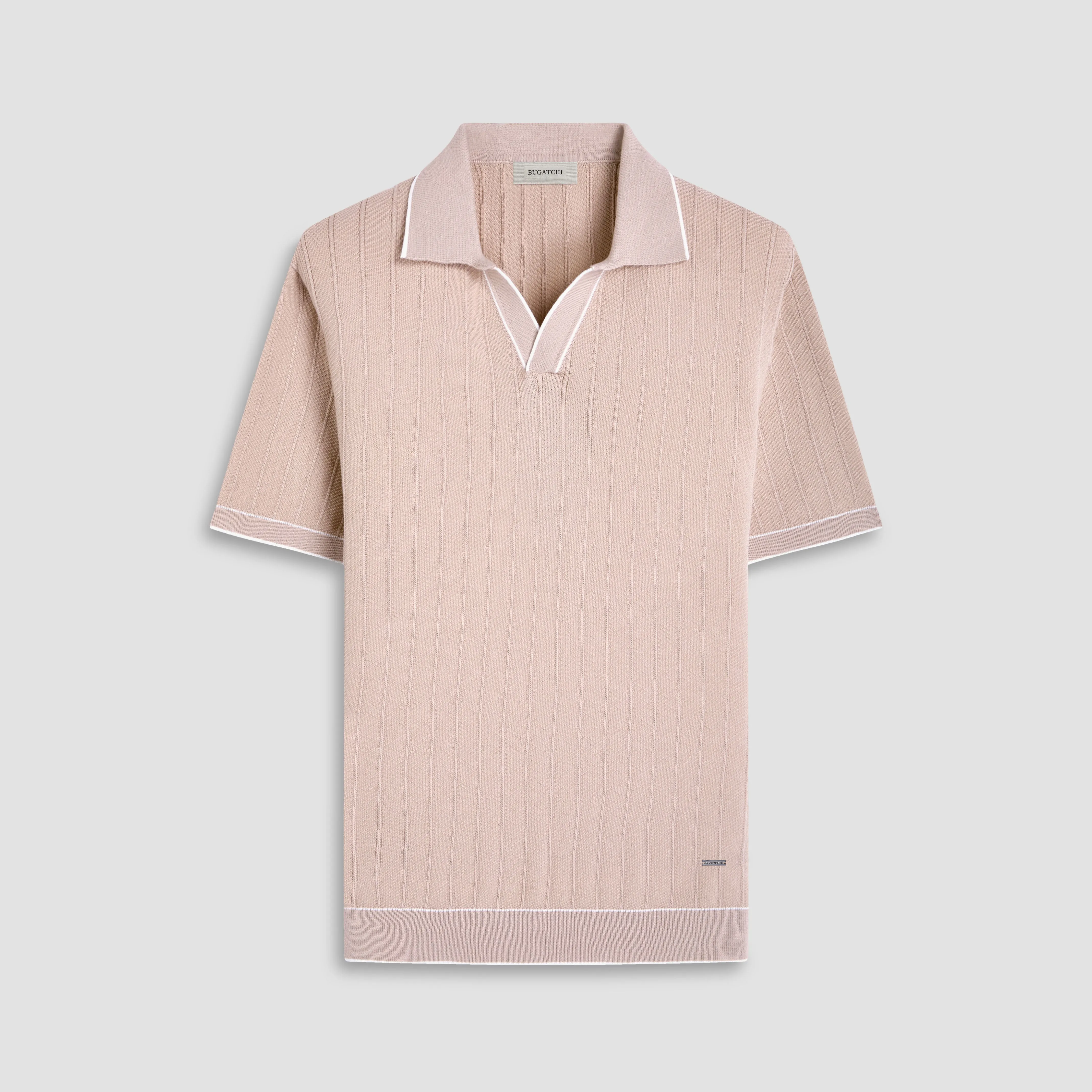 Wide Rib Short Sleeve Johnny Sweater sold by Bugatchi product image thumbnail 2