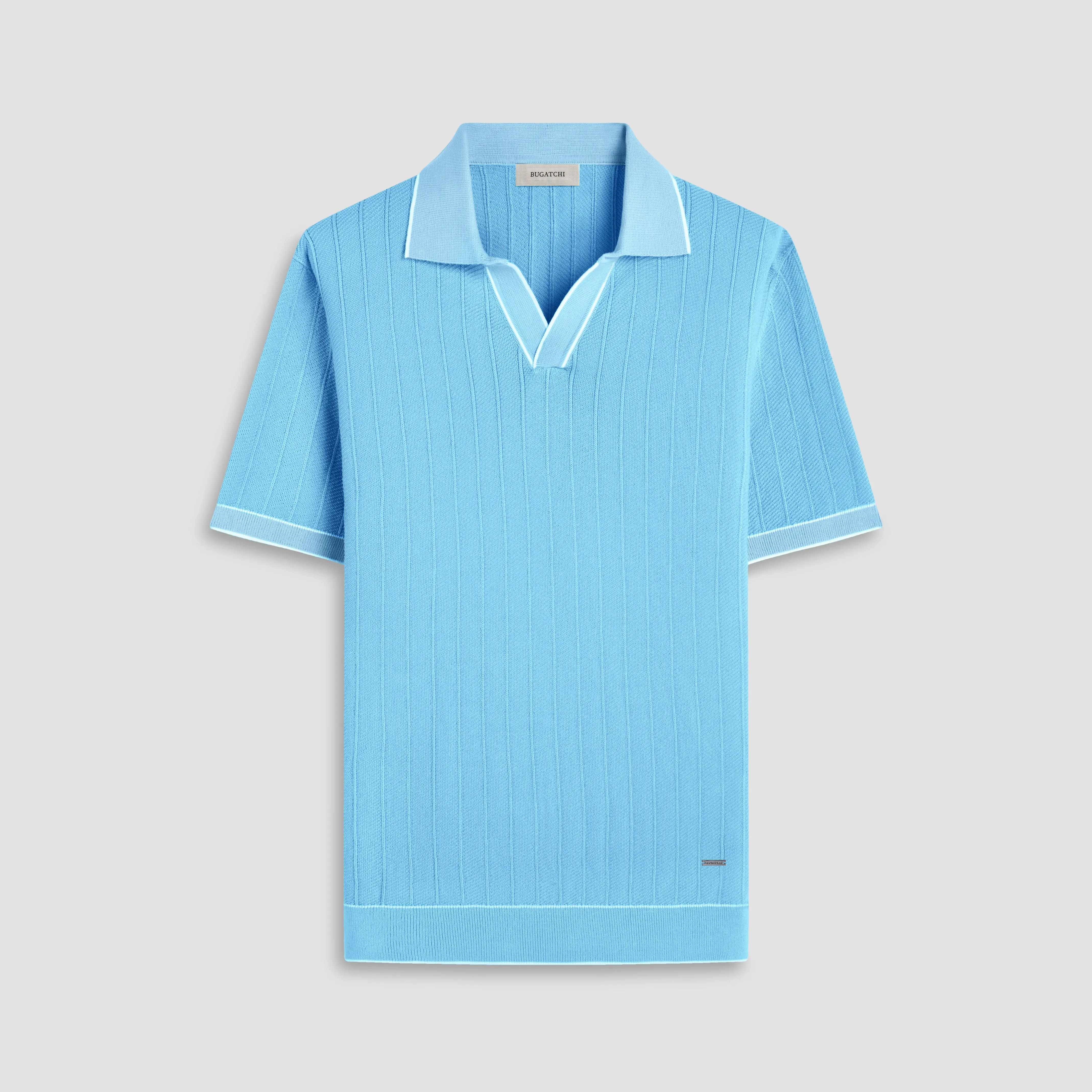 Wide Rib Short Sleeve Johnny Sweater sold by Bugatchi