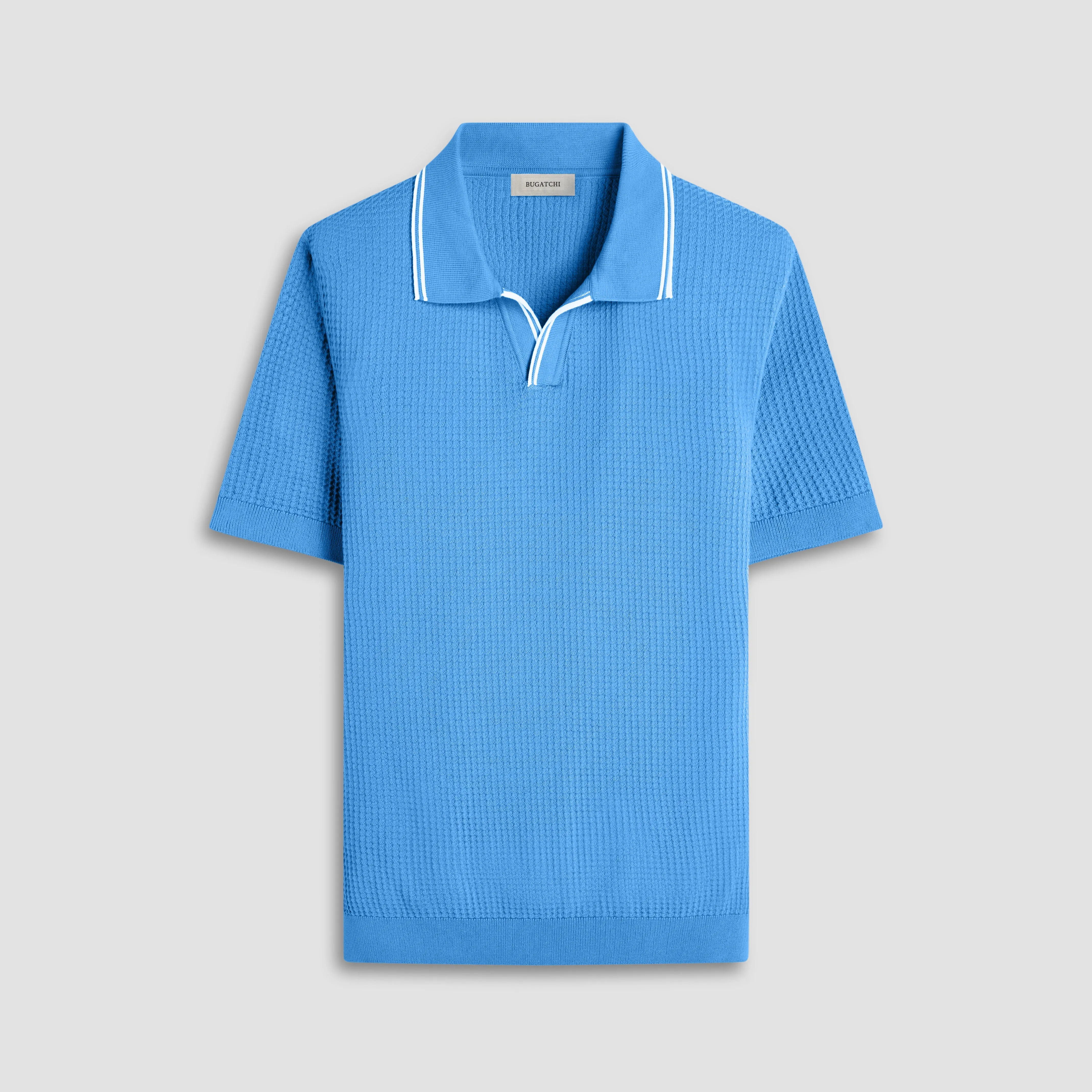 Seed Rib Short Sleeve Johnny Sweater sold by Bugatchi