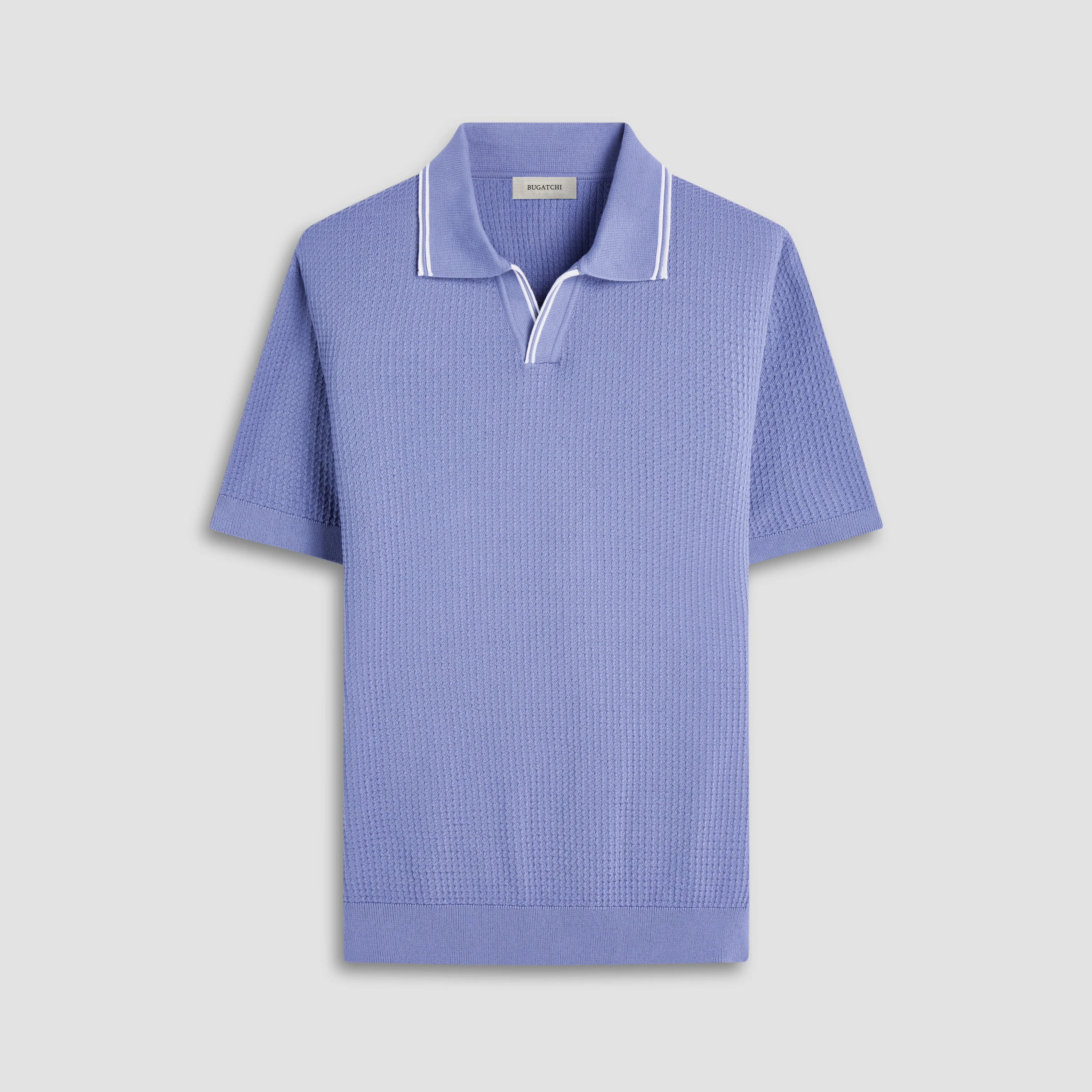 Seed Rib Short Sleeve Johnny Sweater sold by Bugatchi