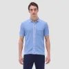 Textured Geometric Short-Sleeve Knit Shirt sold by Bugatchi