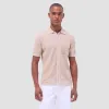 Textured Geometric Short-Sleeve Knit Shirt sold by Bugatchi