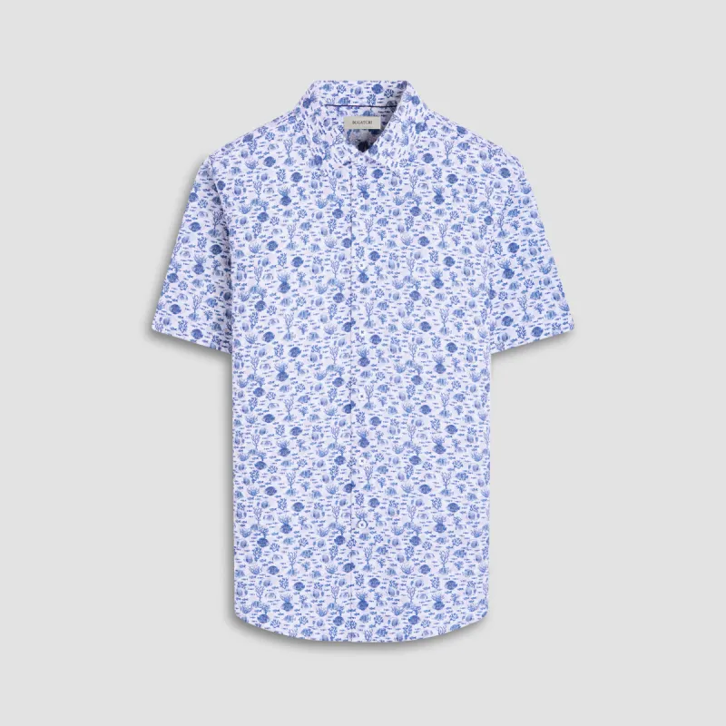 Orson Marine Life Seersucker Short-Sleeve Shirt sold by Bugatchi