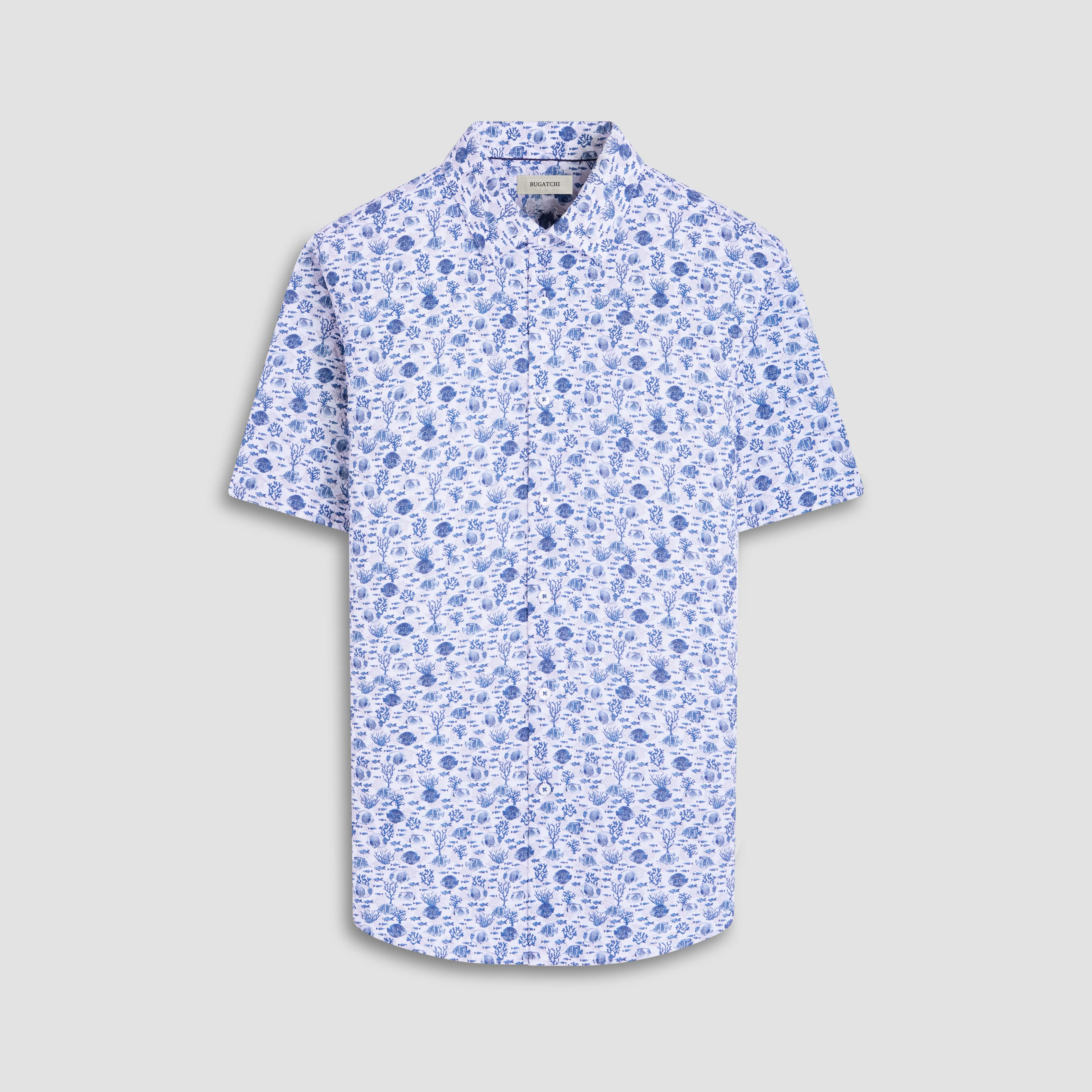 Orson Marine Life Seersucker Short-Sleeve Shirt sold by Bugatchi
