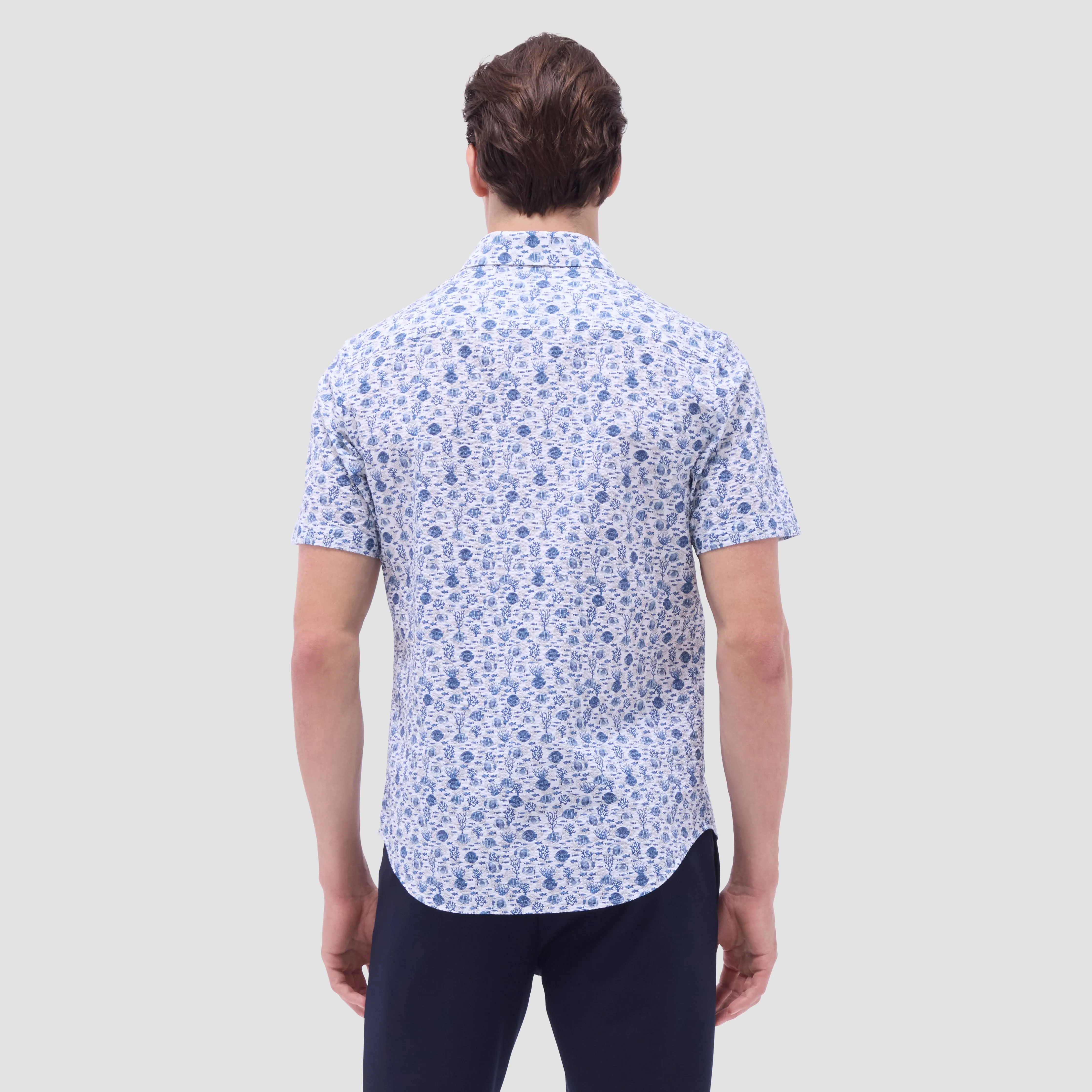 Orson Marine Life Seersucker Short-Sleeve Shirt sold by Bugatchi product image thumbnail 4