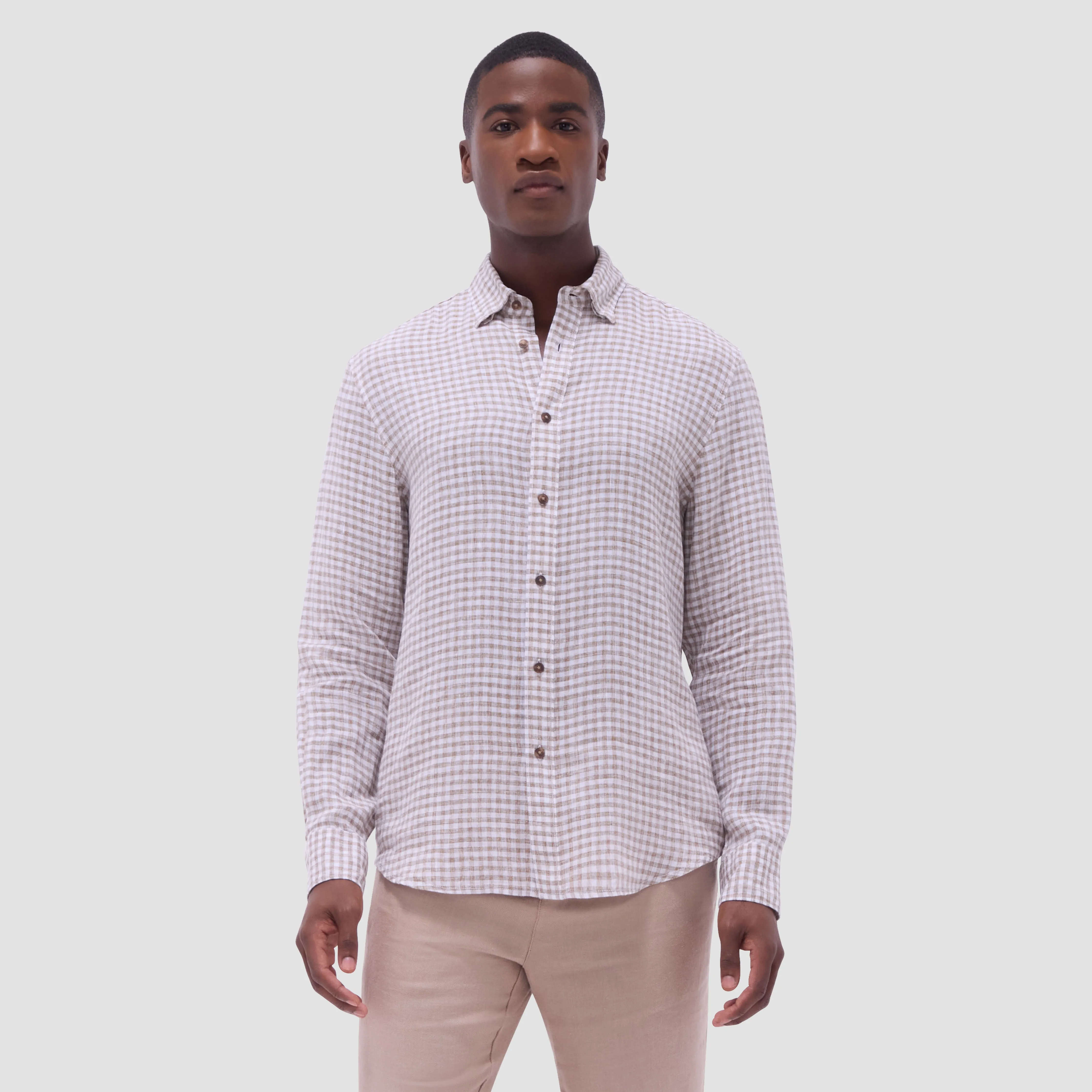 Karl Gingham Shirt sold by Bugatchi product image thumbnail 2