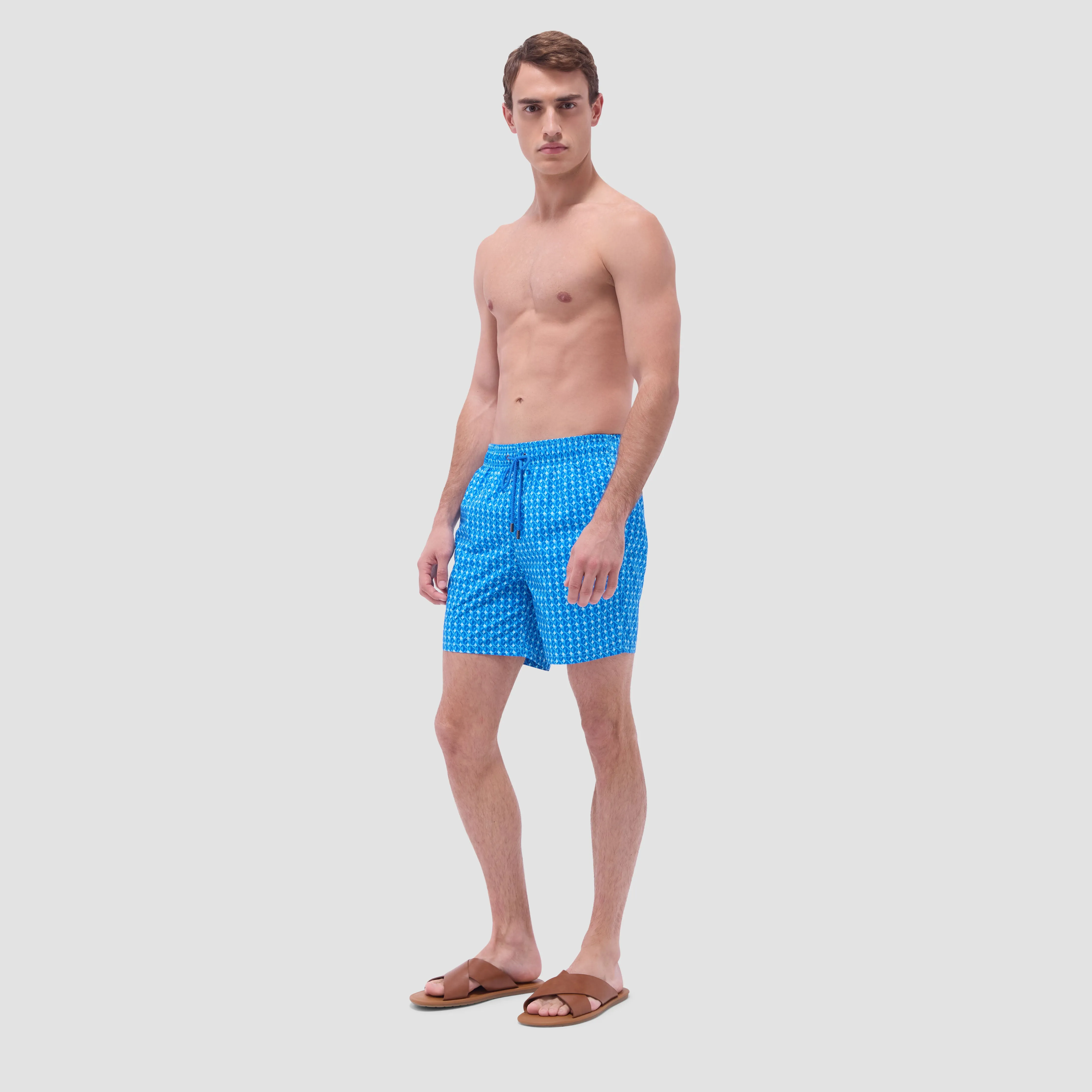 Cosmo Geometric Swim Trunks sold by Bugatchi product image thumbnail 5