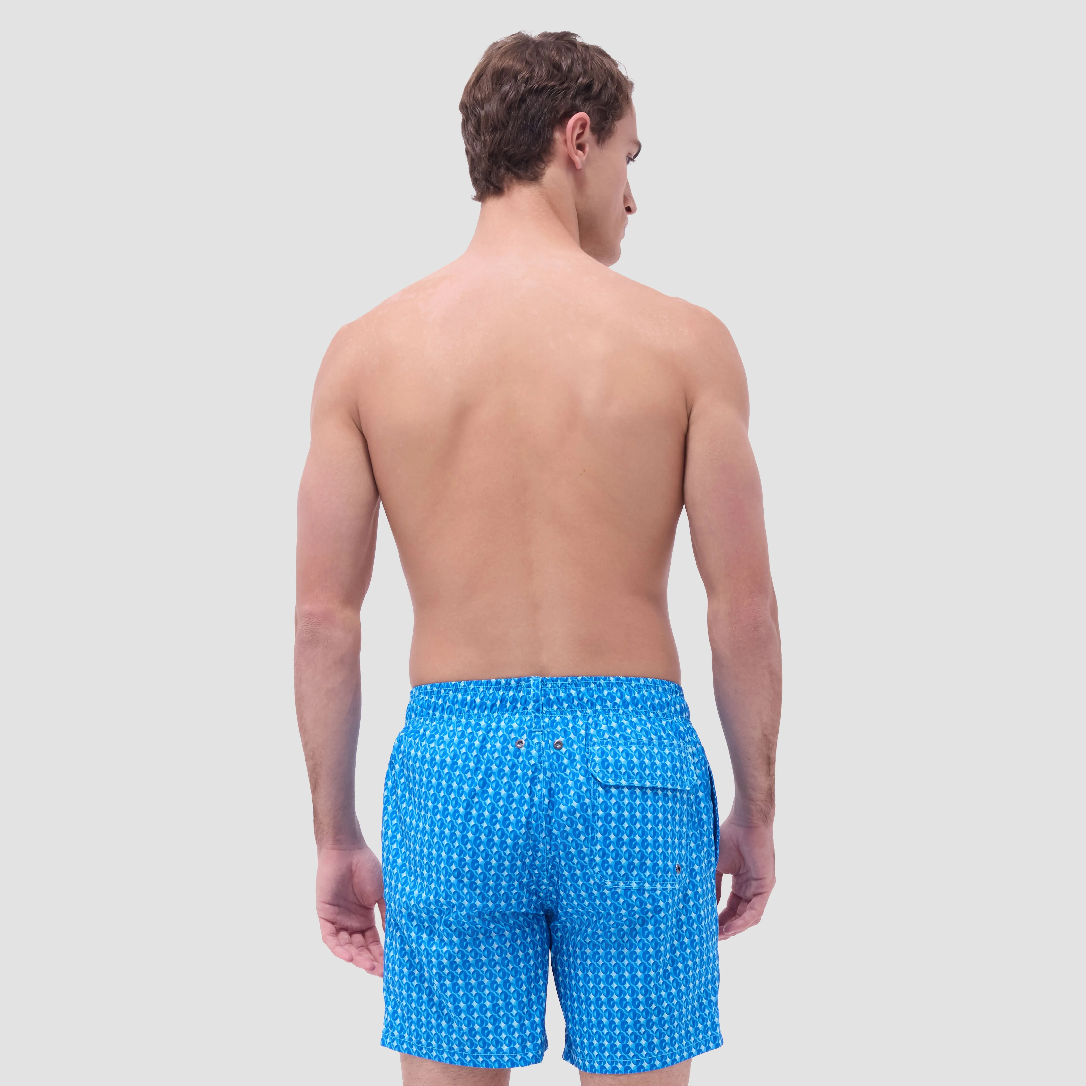 Cosmo Geometric Swim Trunks sold by Bugatchi product image thumbnail 4