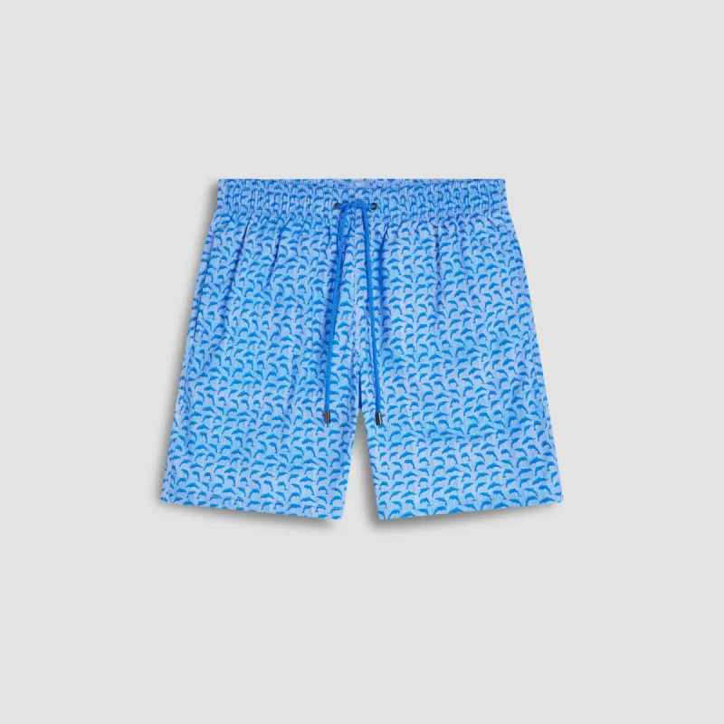 Cosmo Dolphin Swim Trunks made by Bugatchi