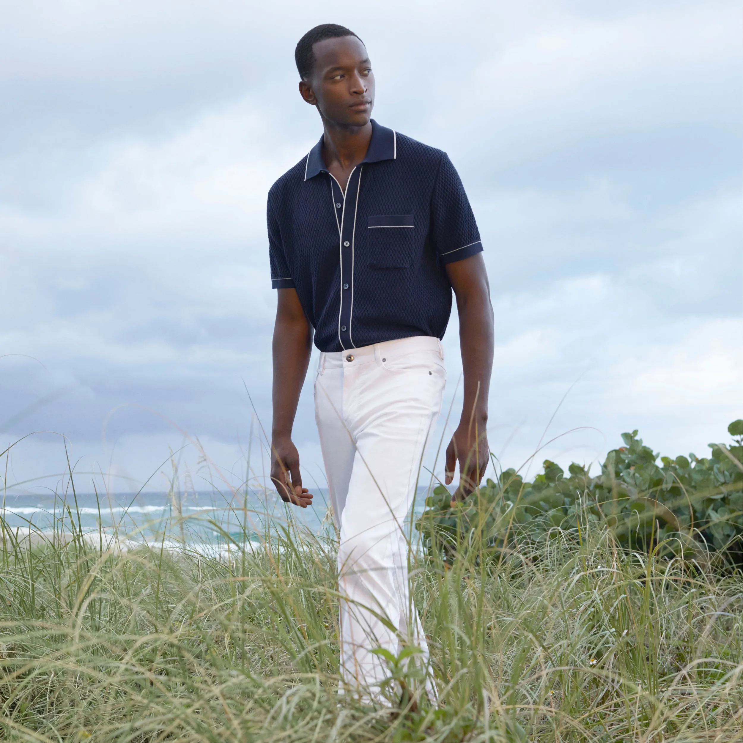 Preston Five Pocket Pant sold by Bugatchi