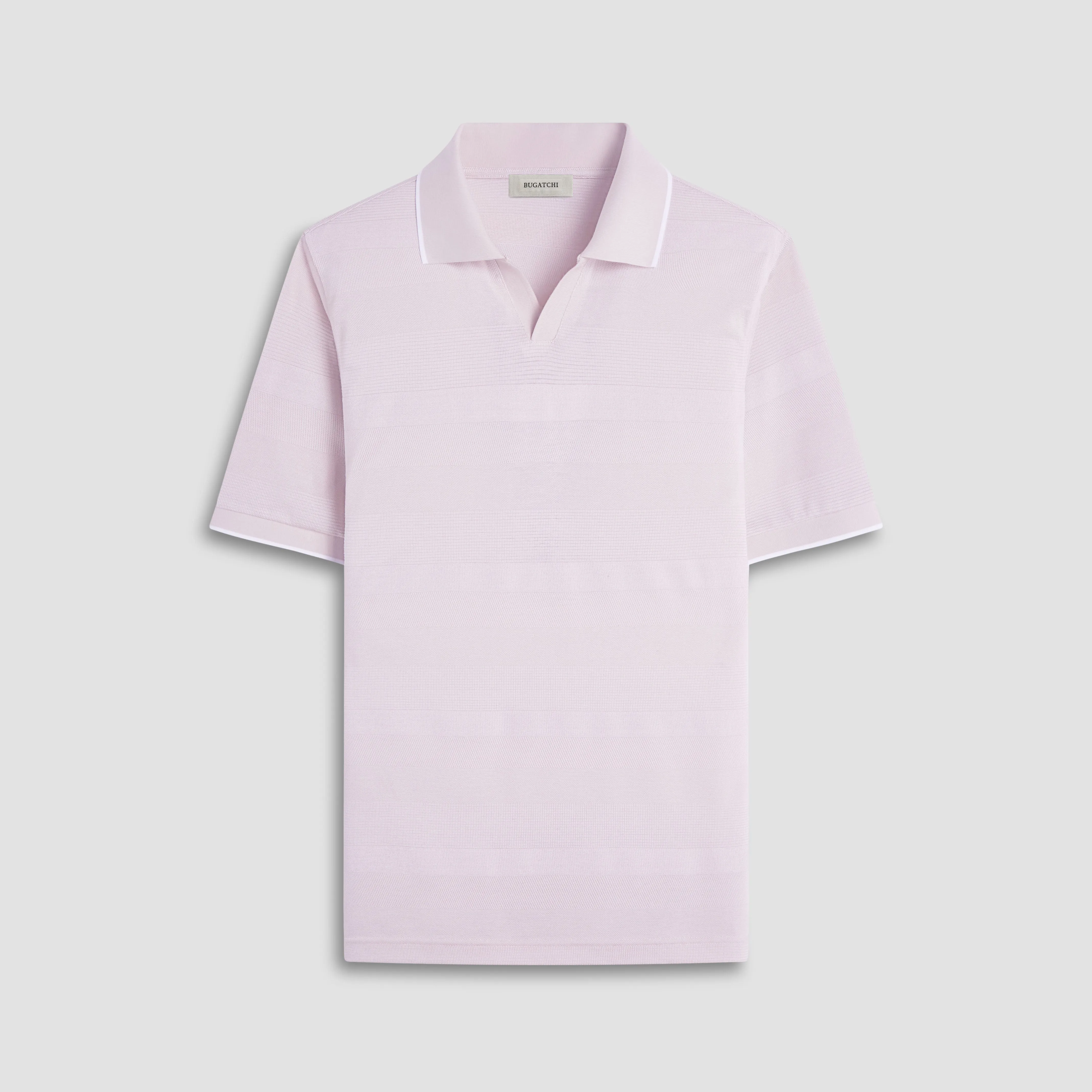 Mixed Media Johnny Collar Polo Shirt sold by Bugatchi