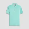 French Terry Polo Shirt sold by Bugatchi