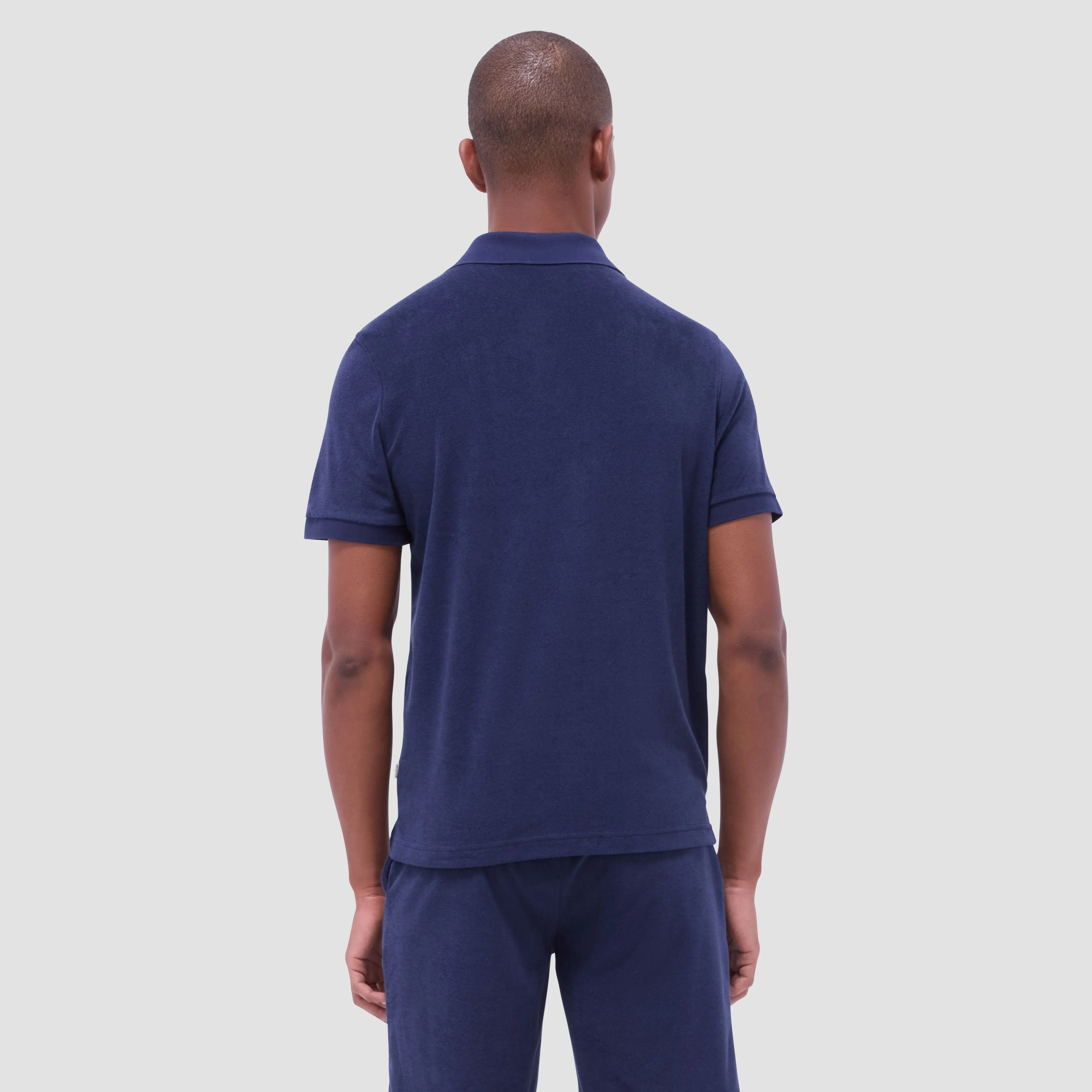 French Terry Polo Shirt sold by Bugatchi product image thumbnail 4