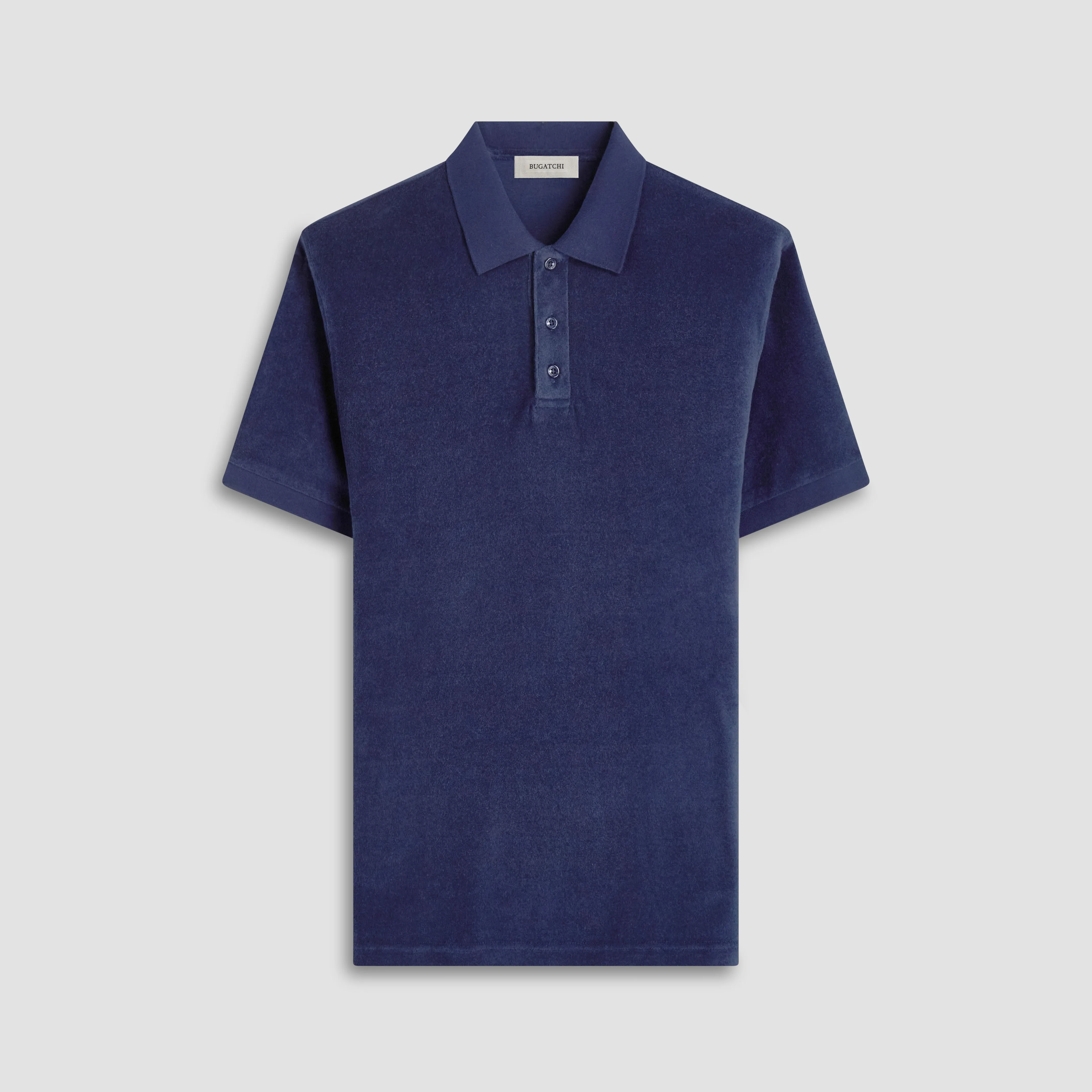 French Terry Polo Shirt sold by Bugatchi