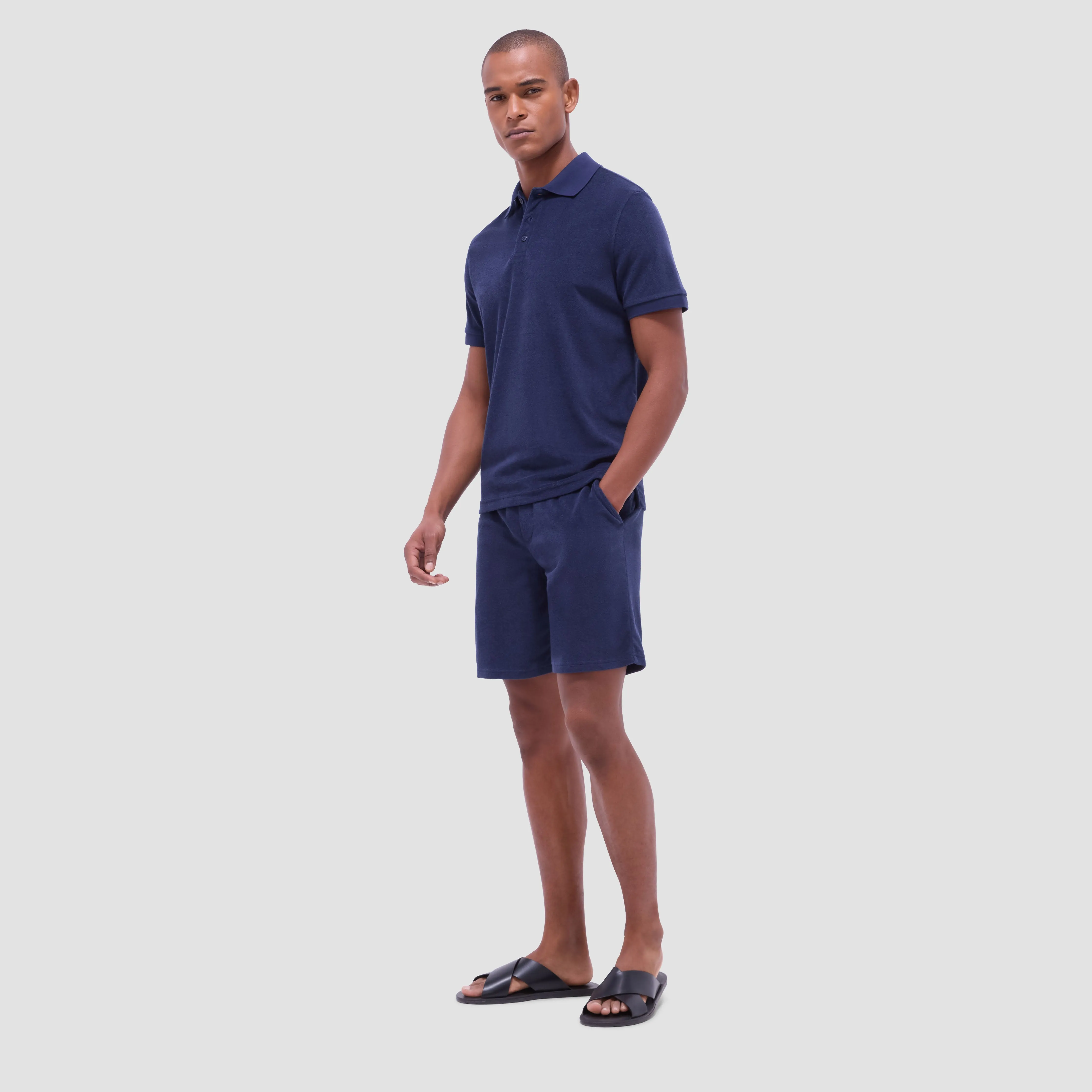 French Terry Polo Shirt sold by Bugatchi product image thumbnail 5