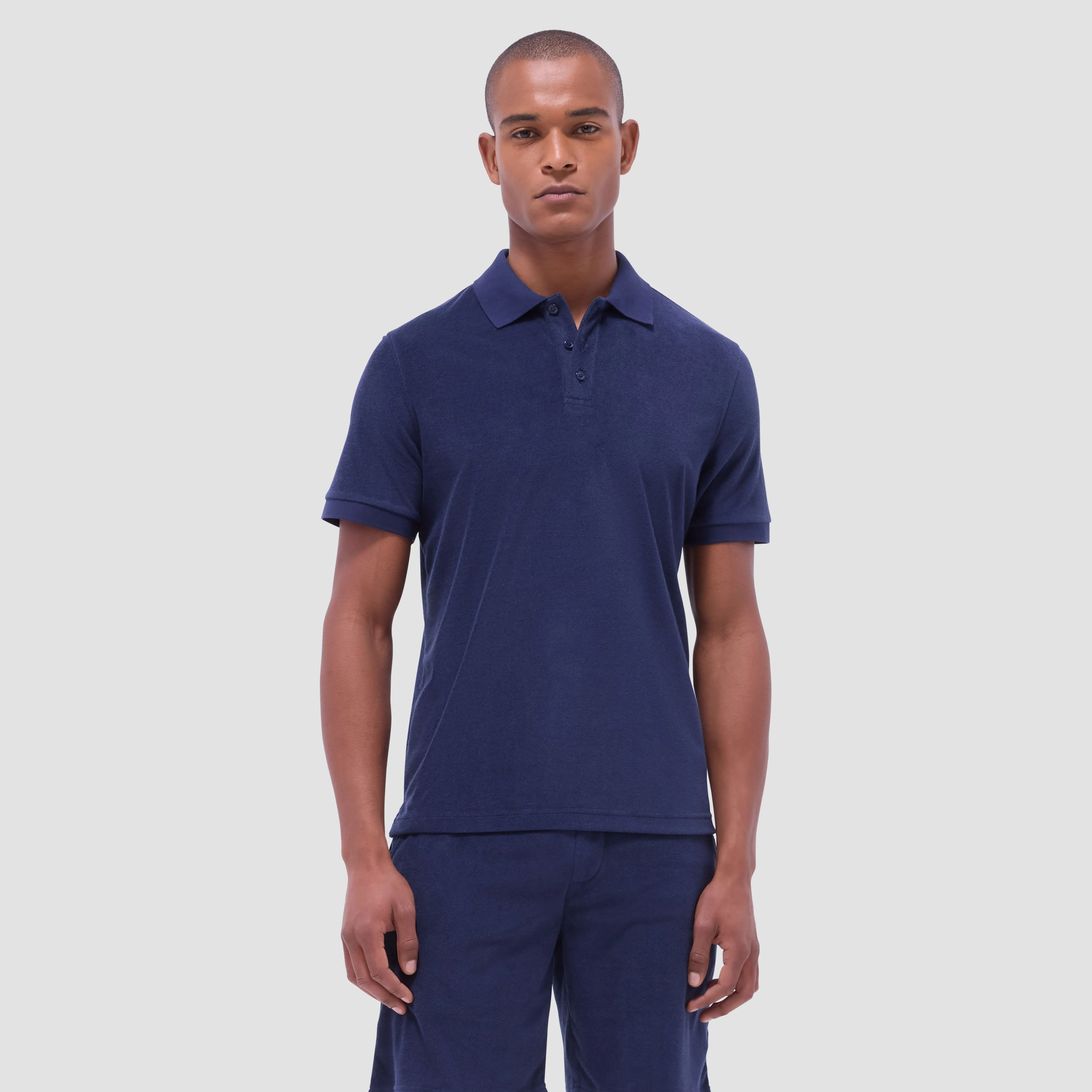 French Terry Polo Shirt sold by Bugatchi product image thumbnail 2