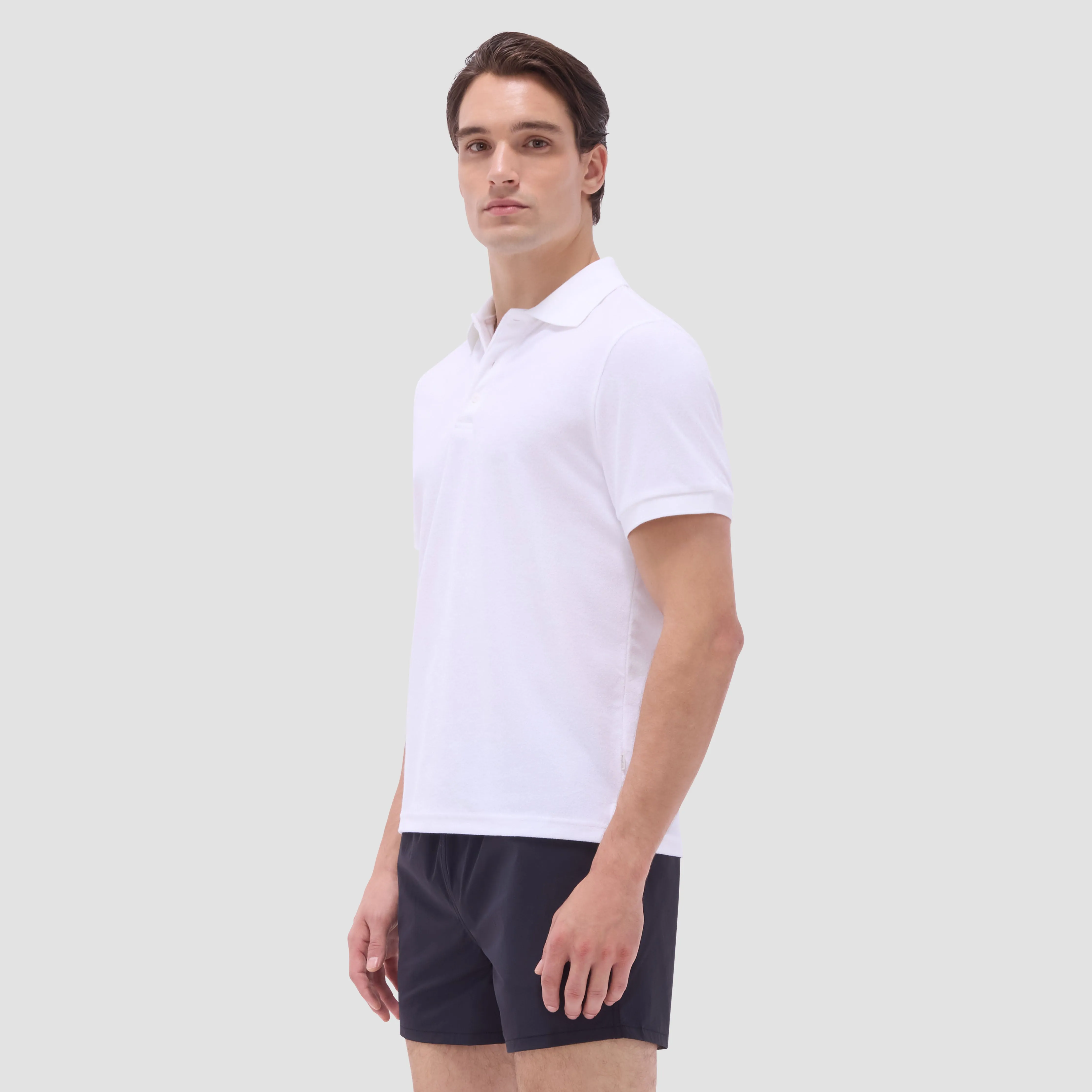 French Terry Polo Shirt sold by Bugatchi product image thumbnail 4