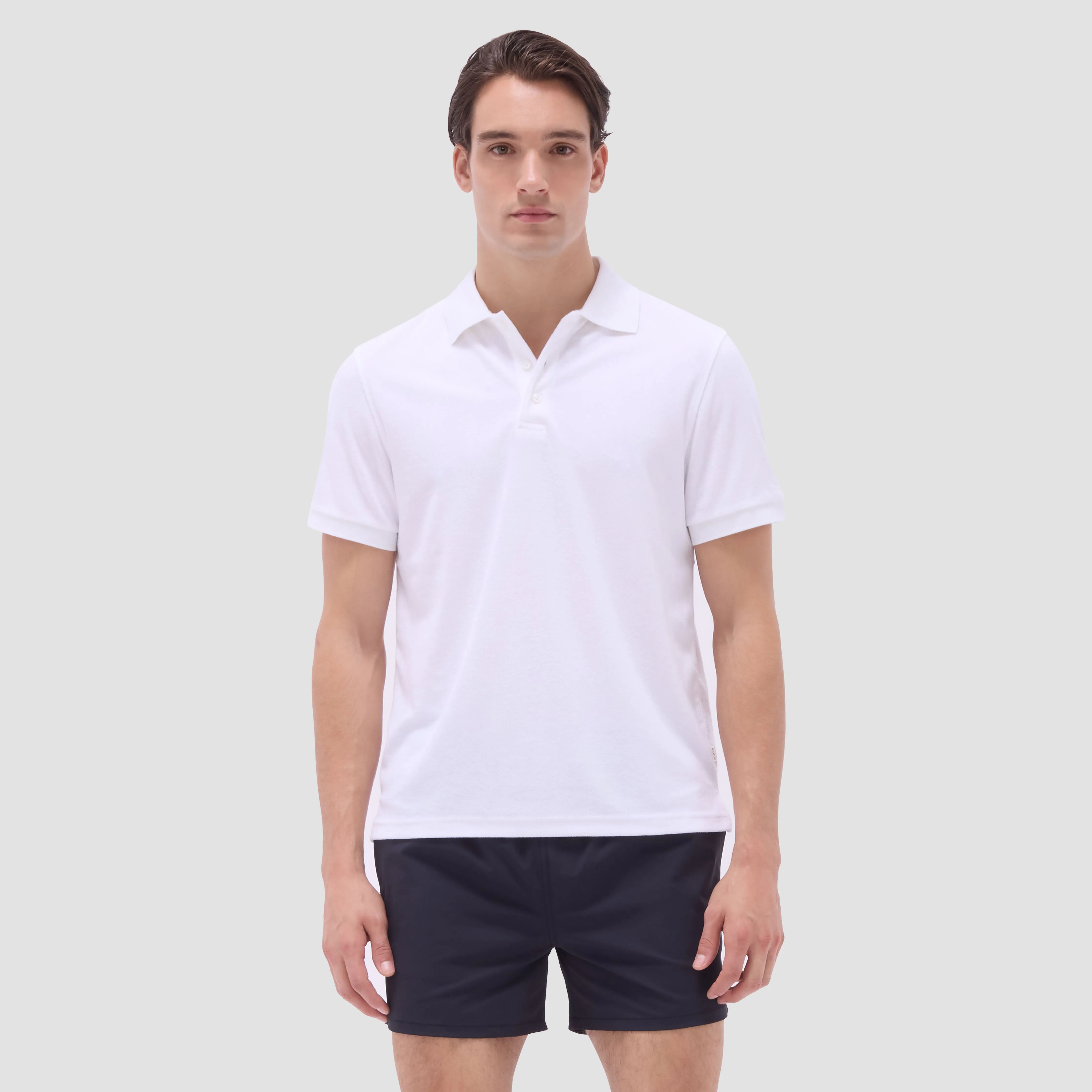 French Terry Polo Shirt sold by Bugatchi product image thumbnail 3