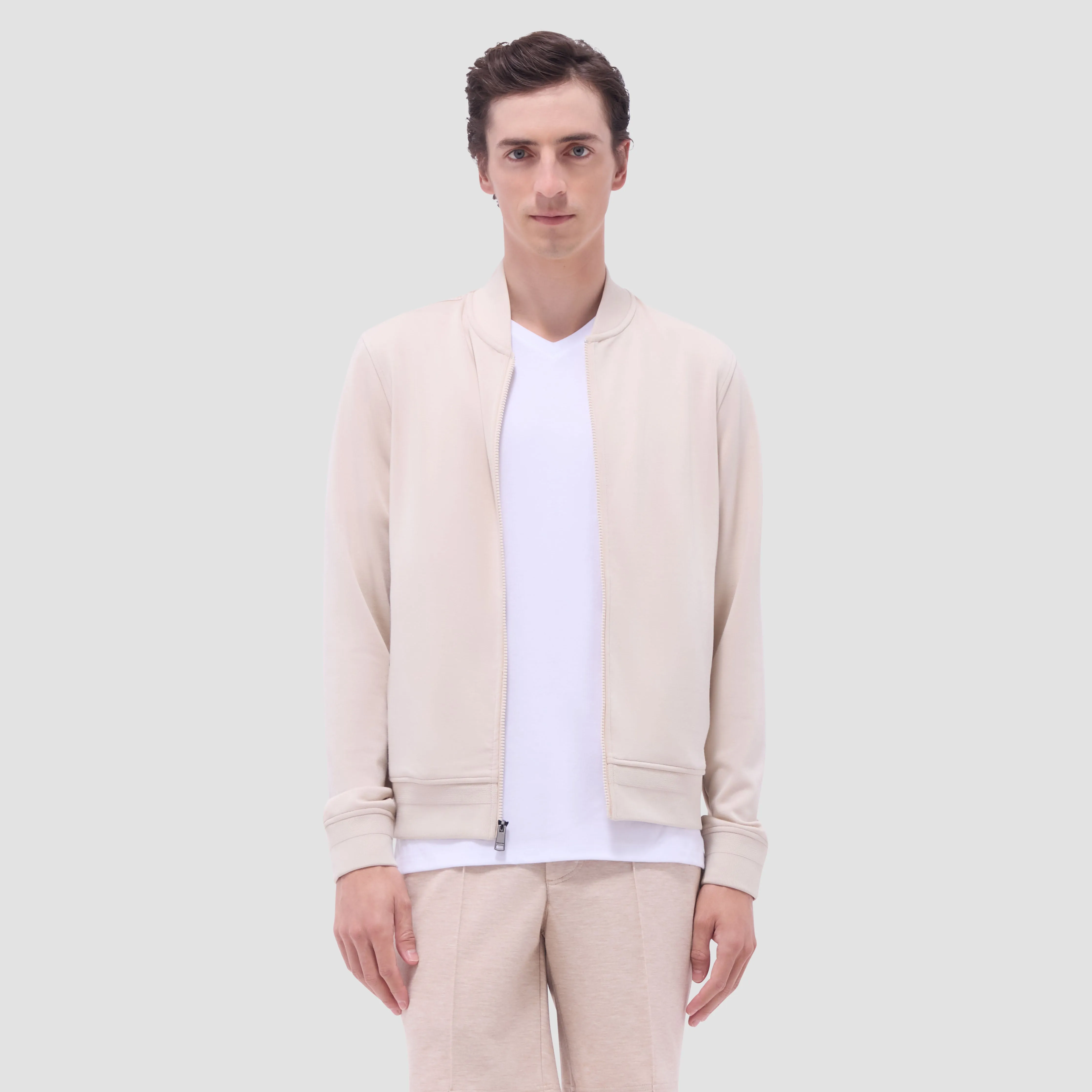 Soft Touch Solid Bomber Jacket sold by Bugatchi product image thumbnail 3