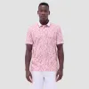 Leaf Print Polo Shirt sold by Bugatchi