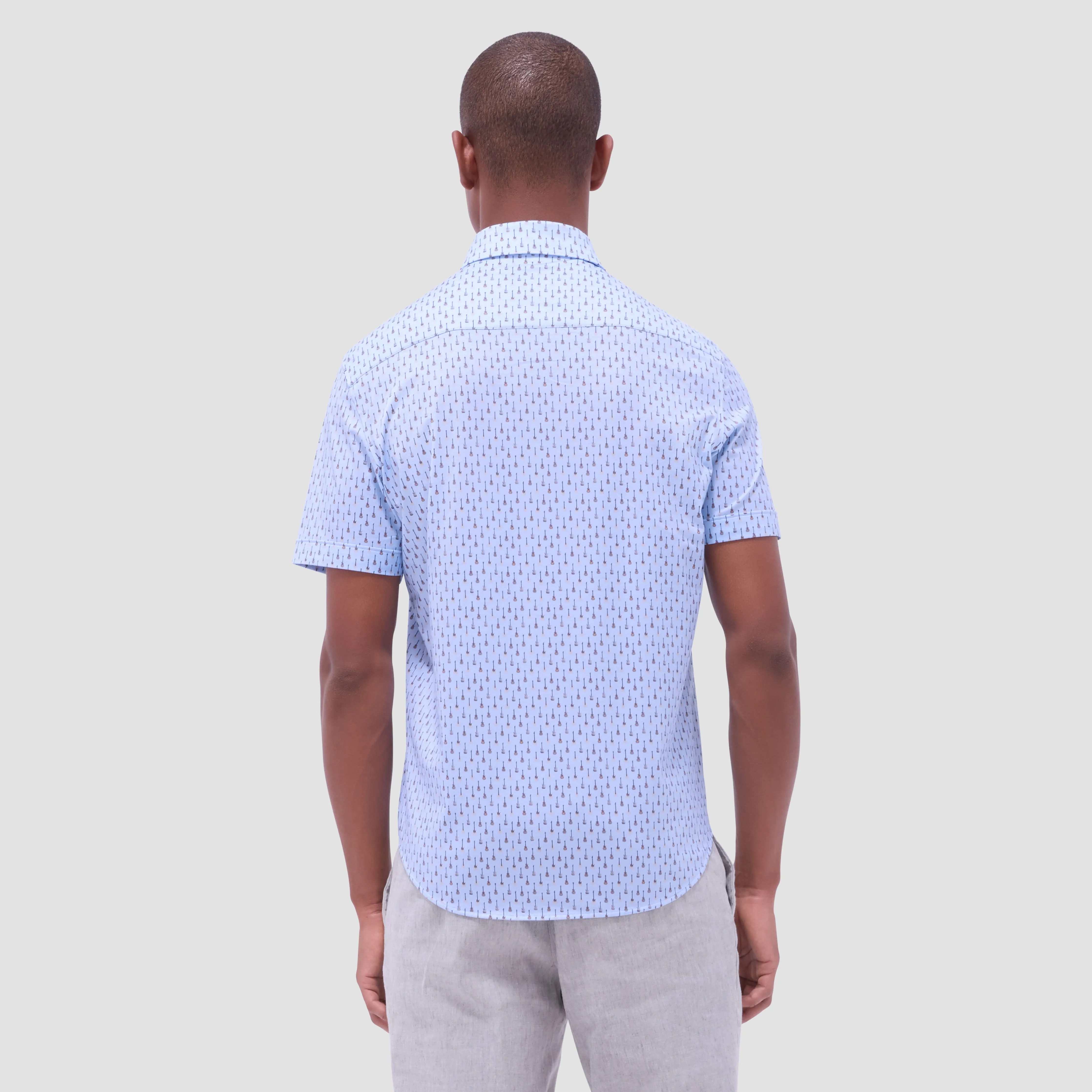 Miles Guitar OoohCotton Short-Sleeve Shirt sold by Bugatchi product image thumbnail 4