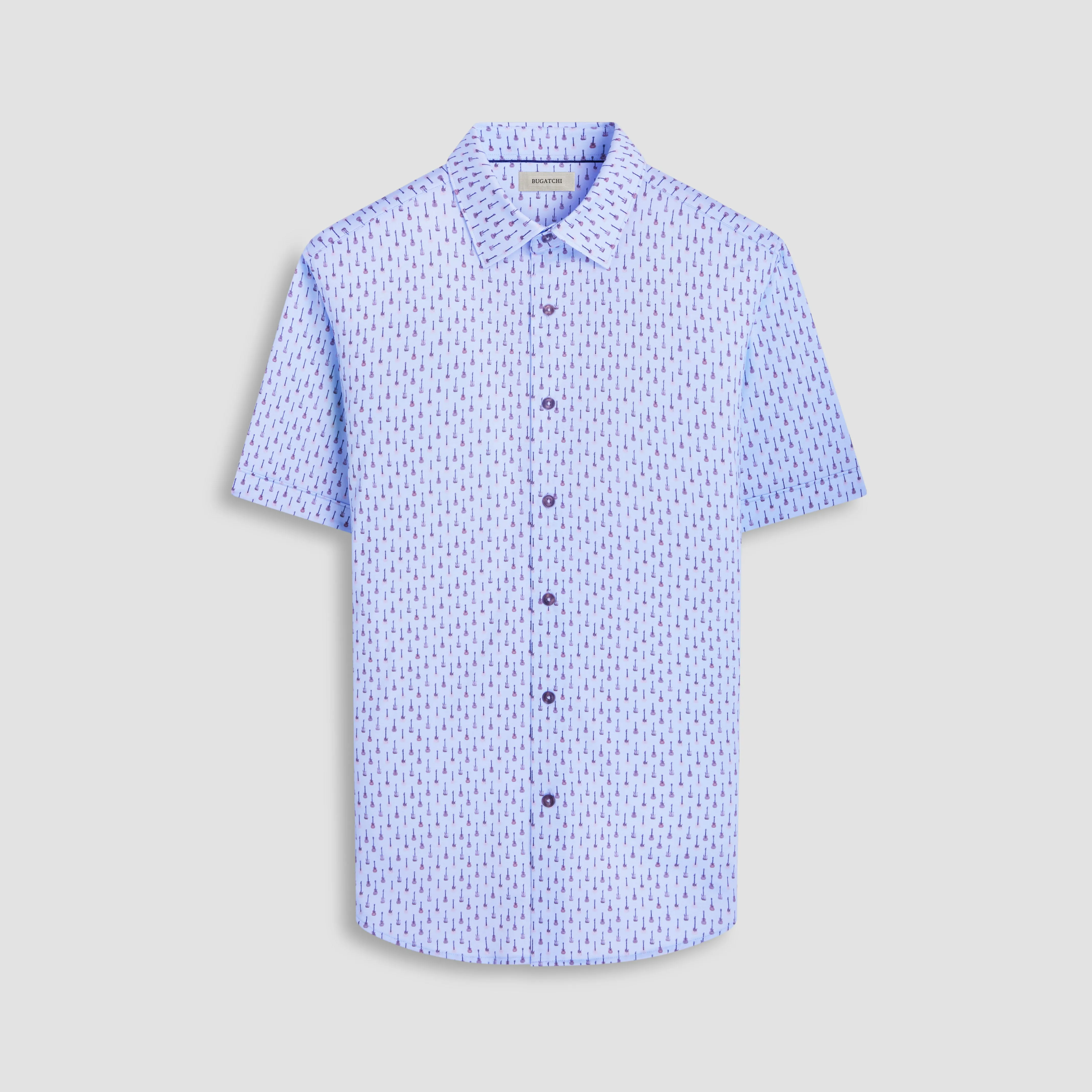 Miles Guitar OoohCotton Short-Sleeve Shirt sold by Bugatchi