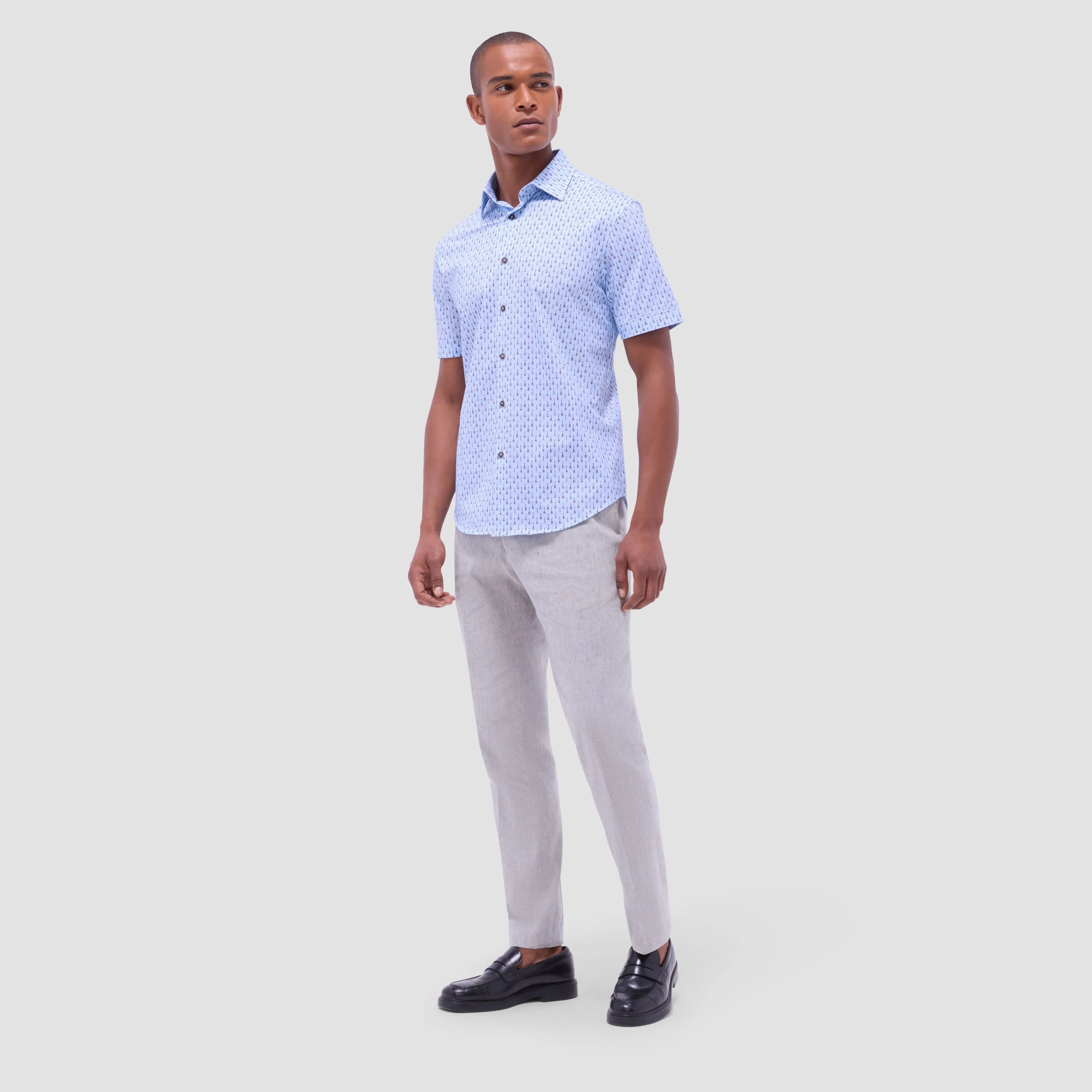 Miles Guitar OoohCotton Short-Sleeve Shirt sold by Bugatchi product image thumbnail 5