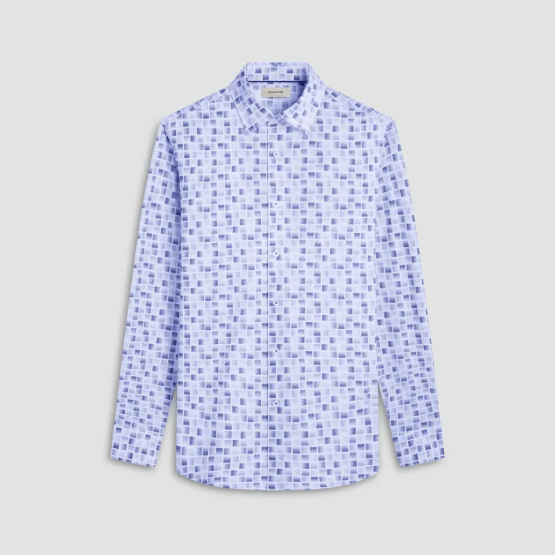Jules Gradient Check OoohCotton Shirt sold by Bugatchi