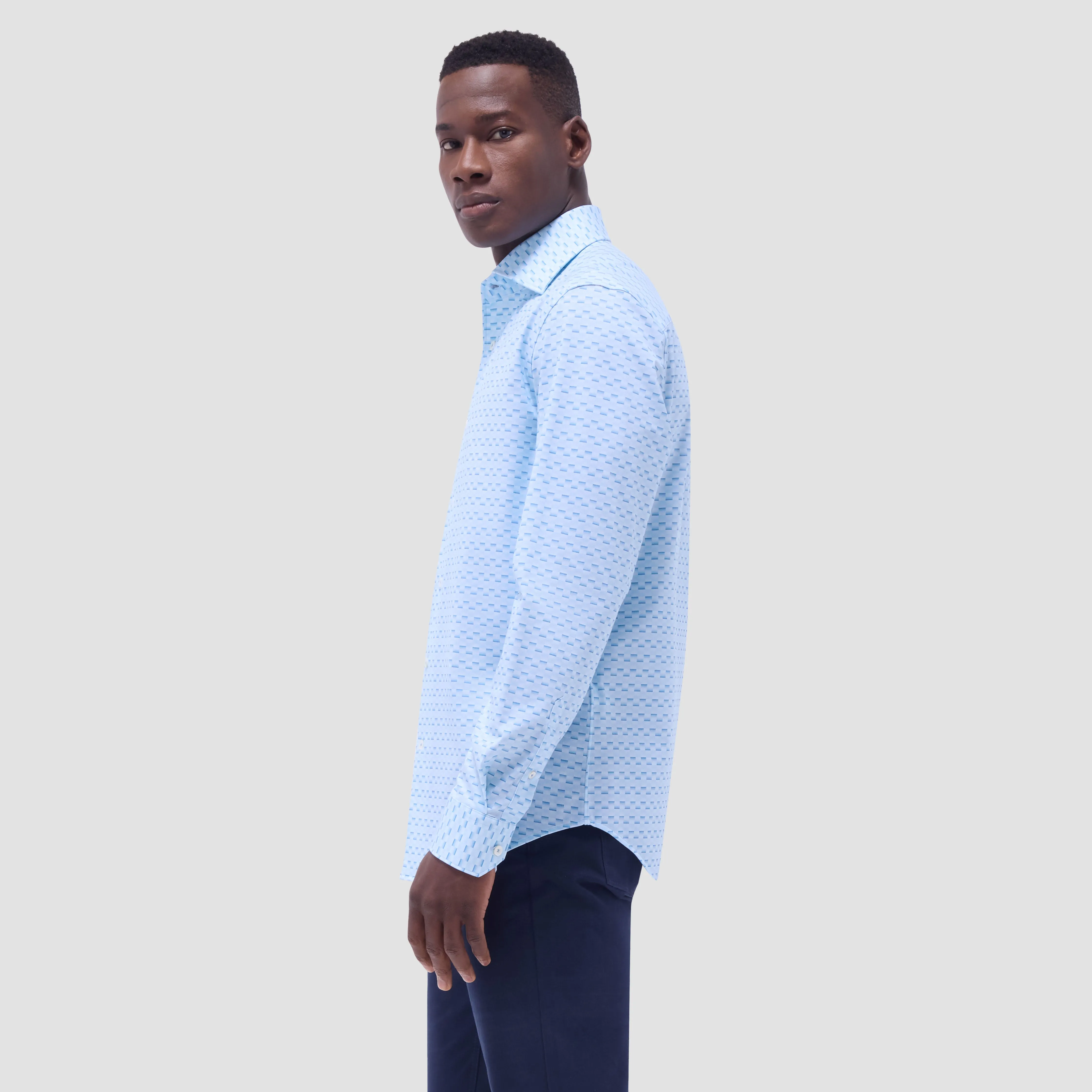 Devon Basketweave OoohCotton Shirt sold by Bugatchi product image thumbnail 3