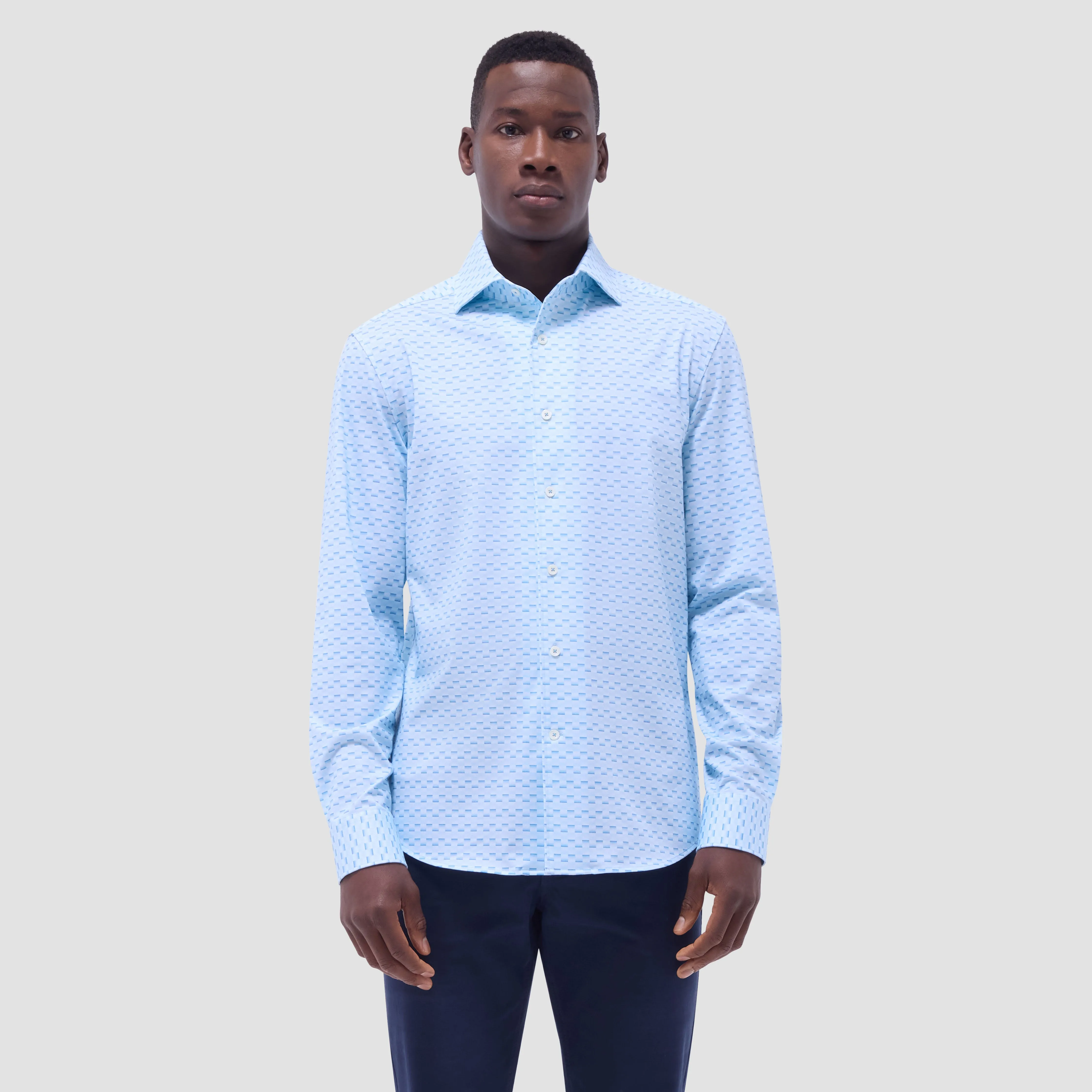 Devon Basketweave OoohCotton Shirt sold by Bugatchi product image thumbnail 2