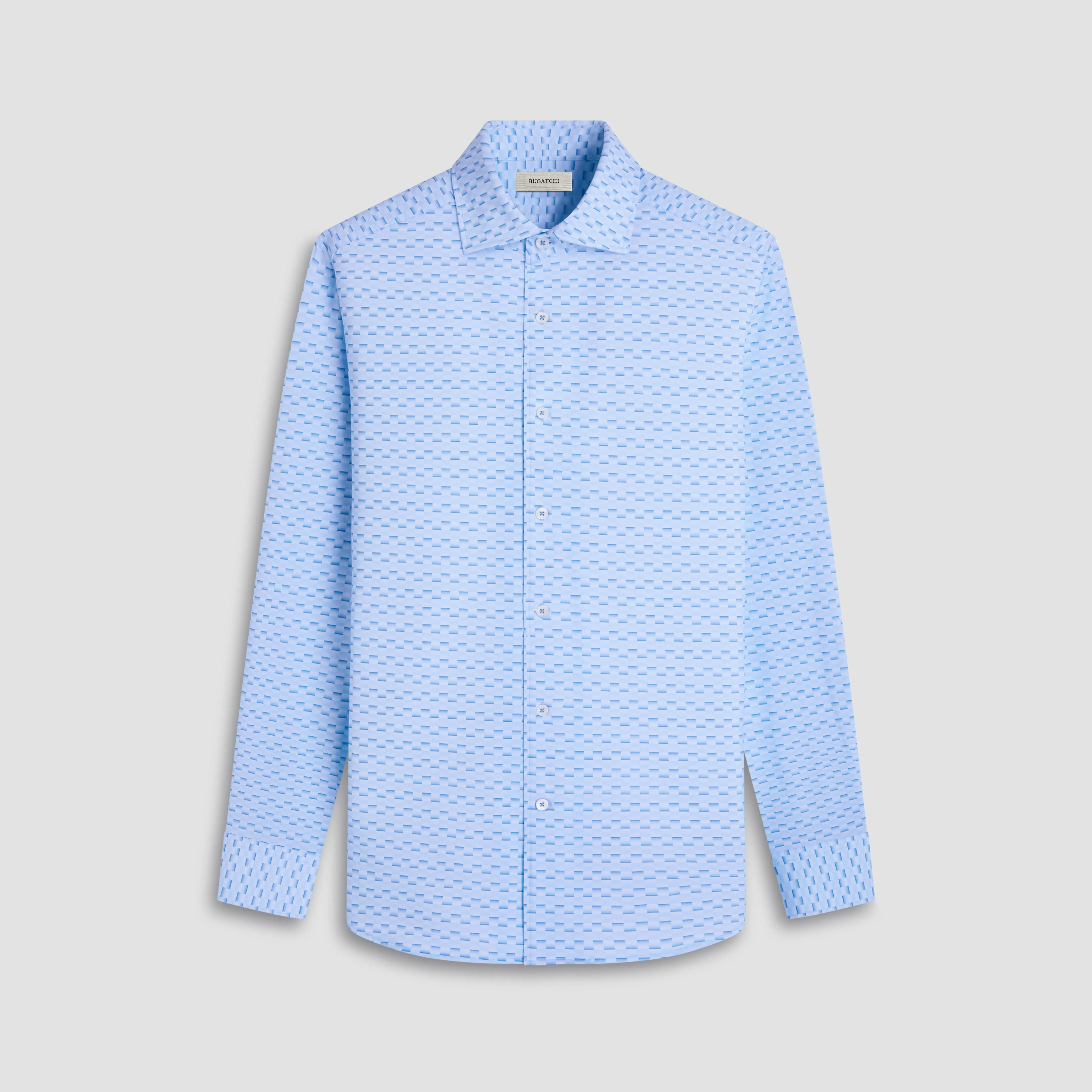 Devon Basketweave OoohCotton Shirt sold by Bugatchi
