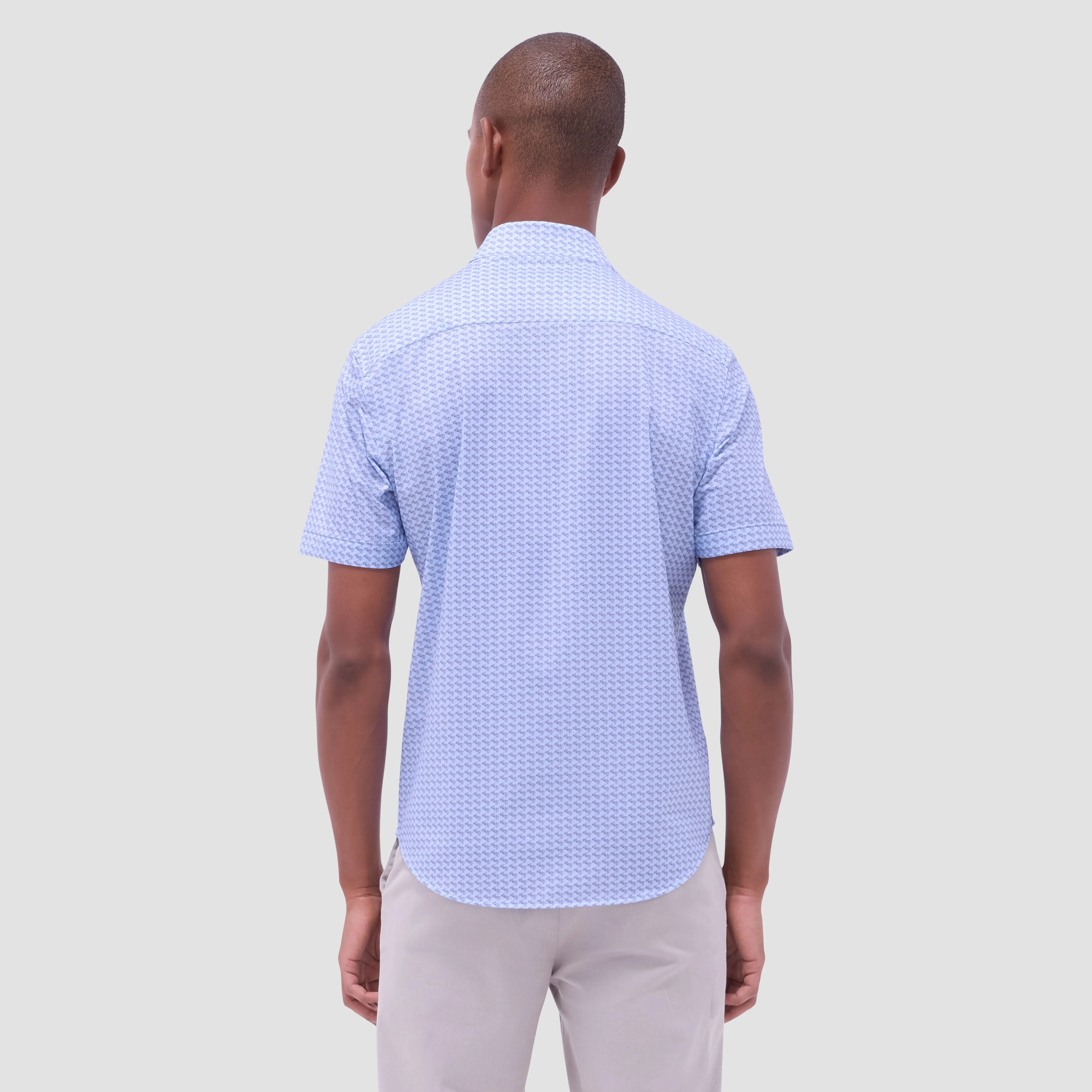 Miles Motorcycle OoohCotton Short-Sleeve Shirt sold by Bugatchi product image thumbnail 4