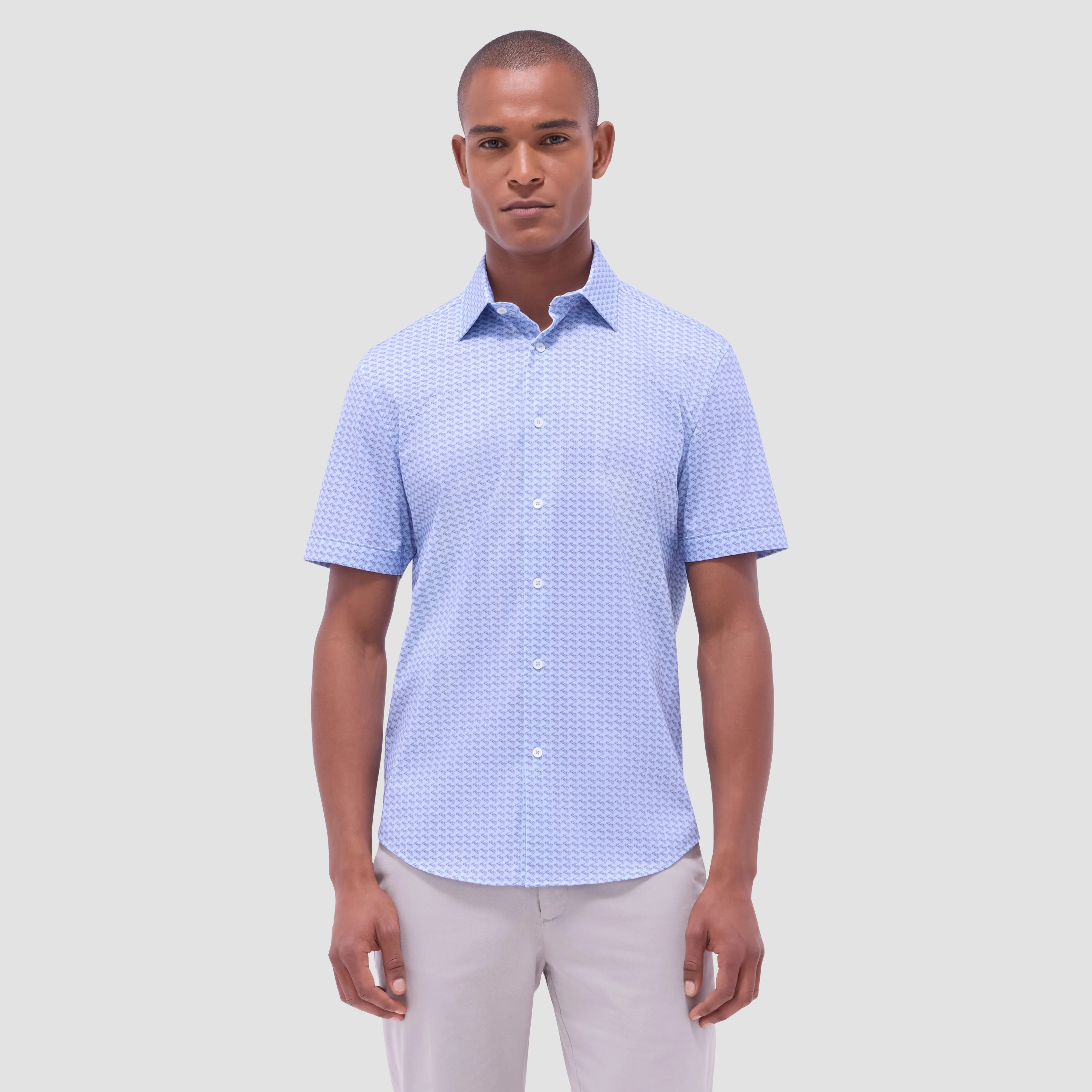 Miles Motorcycle OoohCotton Short-Sleeve Shirt sold by Bugatchi product image thumbnail 2