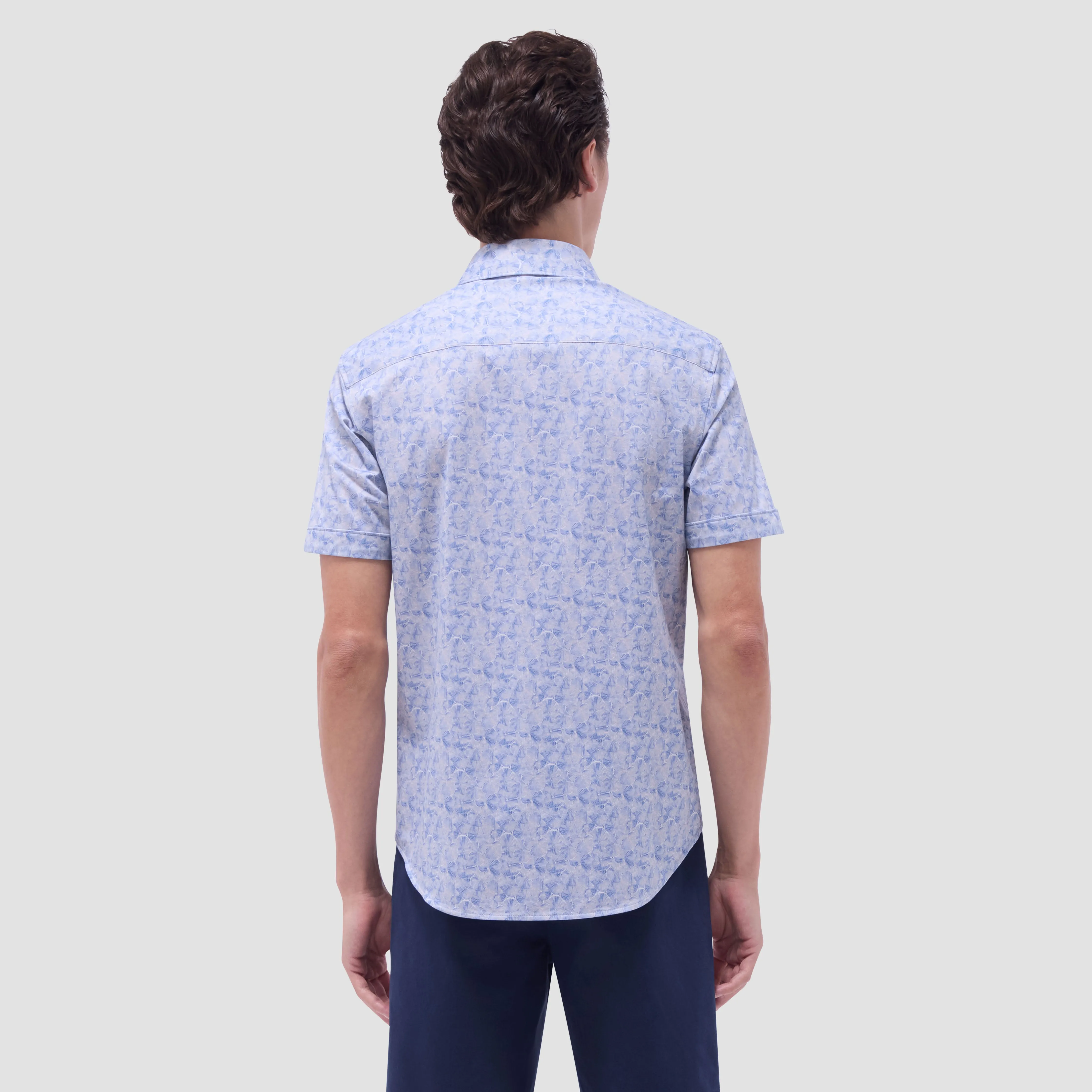 Miles Floral OoohCotton Short-Sleeve Shirt sold by Bugatchi product image thumbnail 4