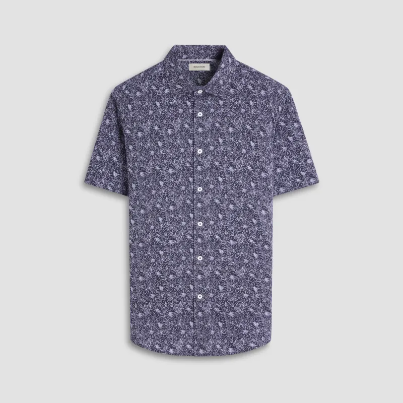 Miles Floral OoohCotton Short-Sleeve Shirt sold by Bugatchi
