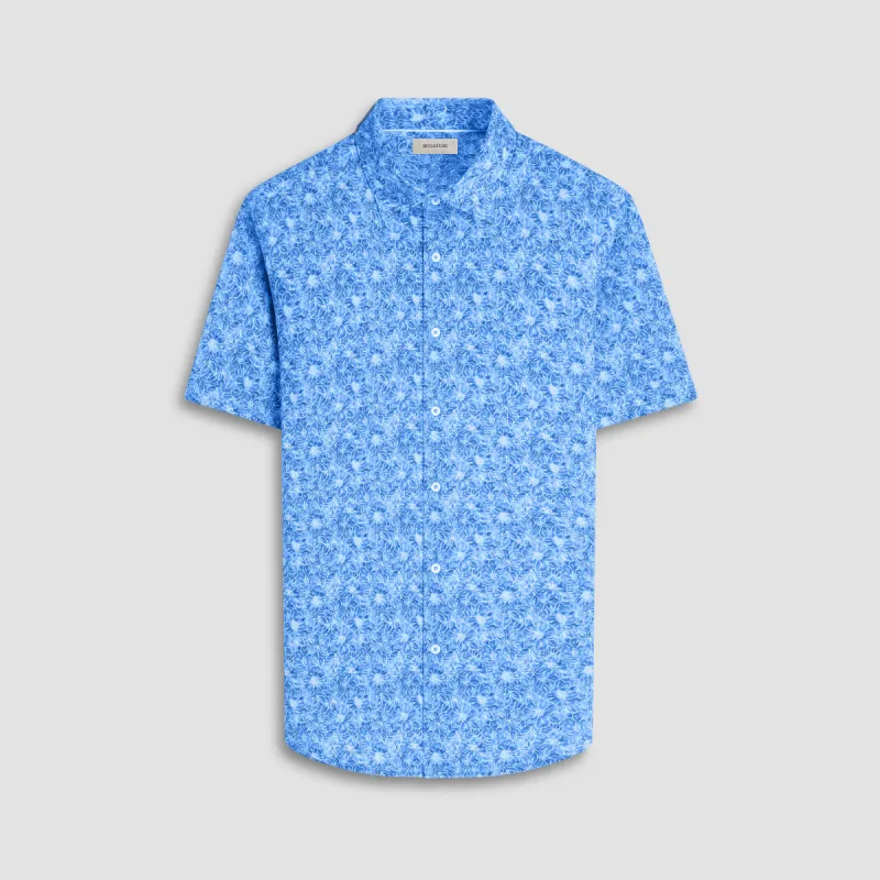 Miles Floral OoohCotton Short-Sleeve Shirt sold by Bugatchi