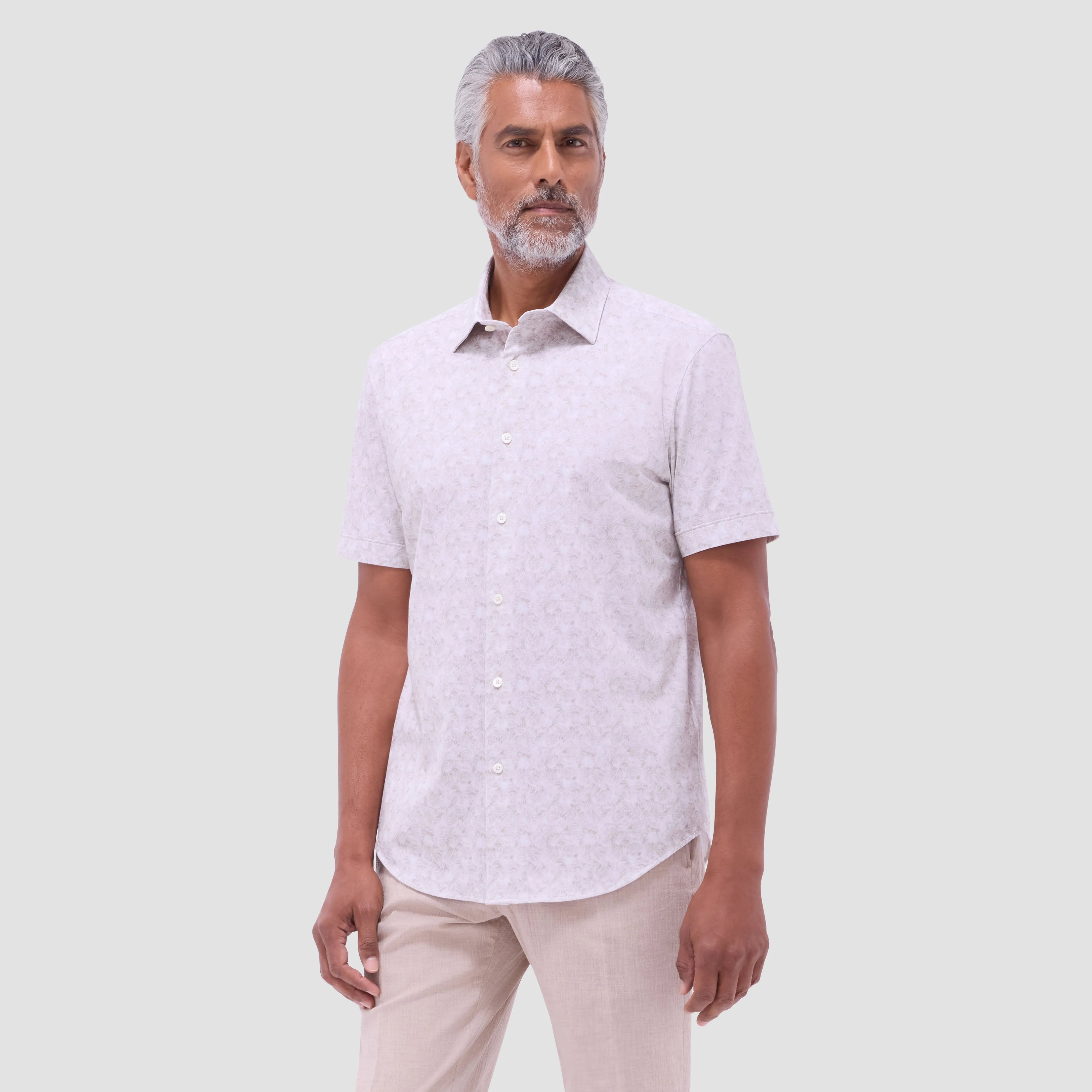 Miles Floral OoohCotton Short-Sleeve Shirt sold by Bugatchi product image thumbnail 2