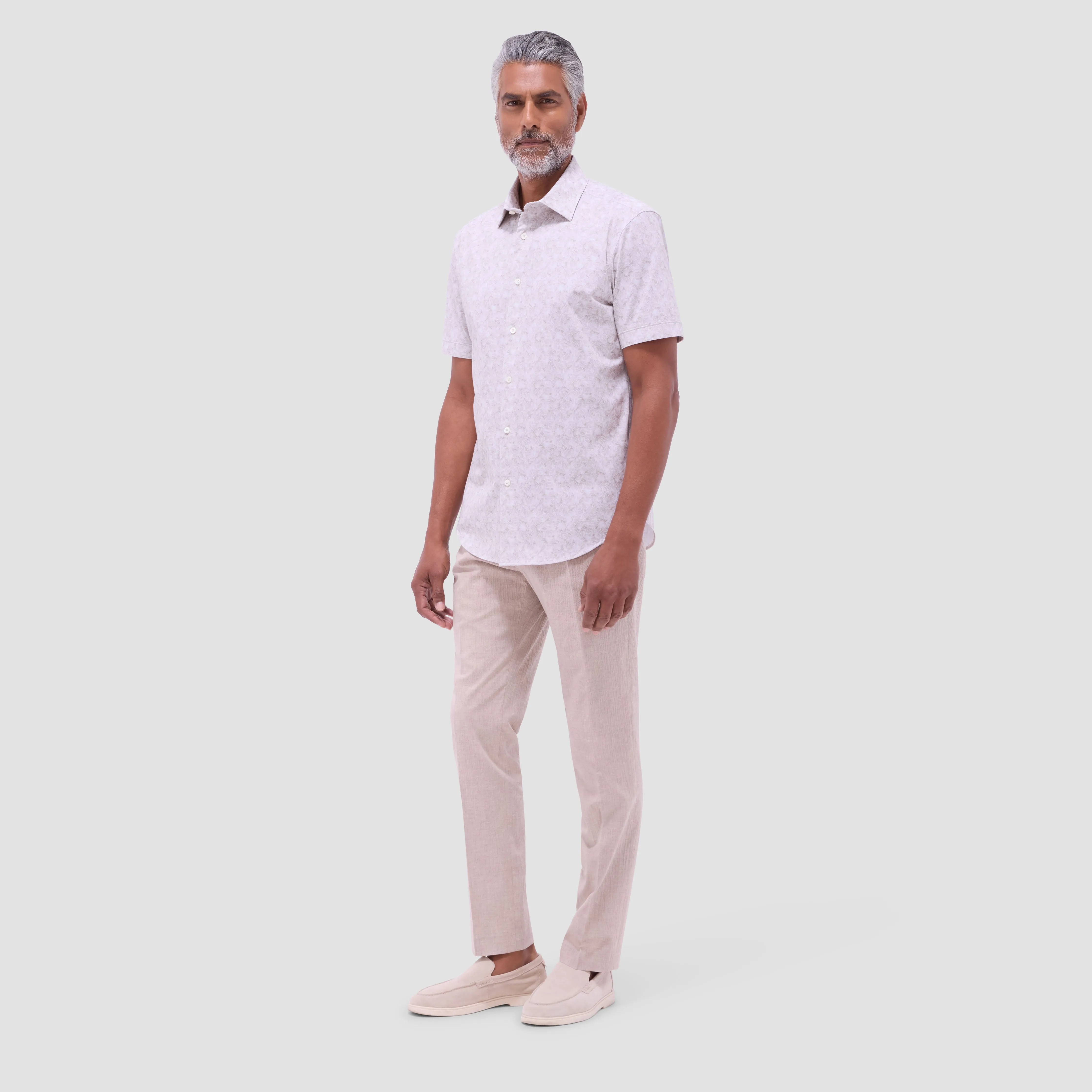 Miles Floral OoohCotton Short-Sleeve Shirt sold by Bugatchi product image thumbnail 5