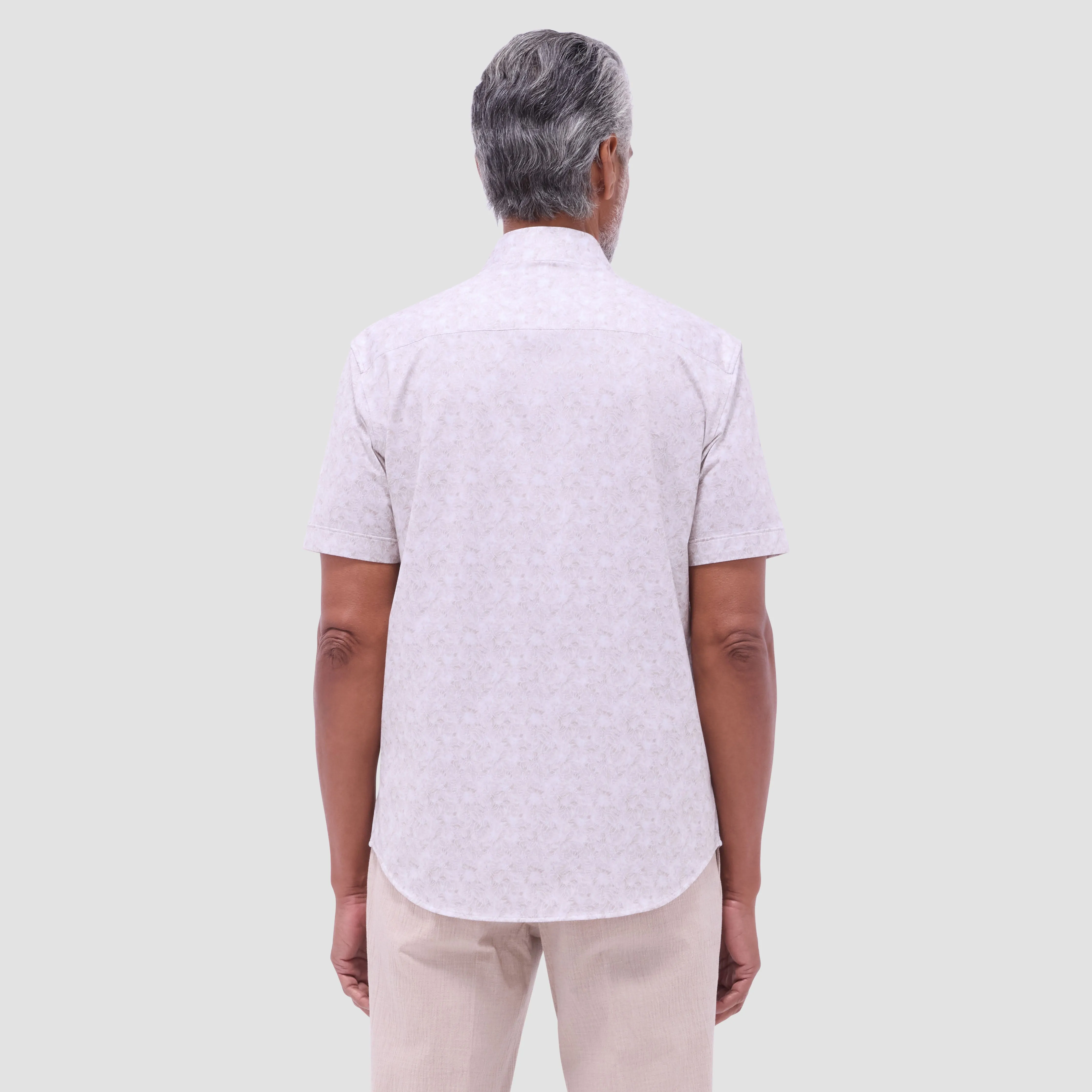 Miles Floral OoohCotton Short-Sleeve Shirt sold by Bugatchi product image thumbnail 4