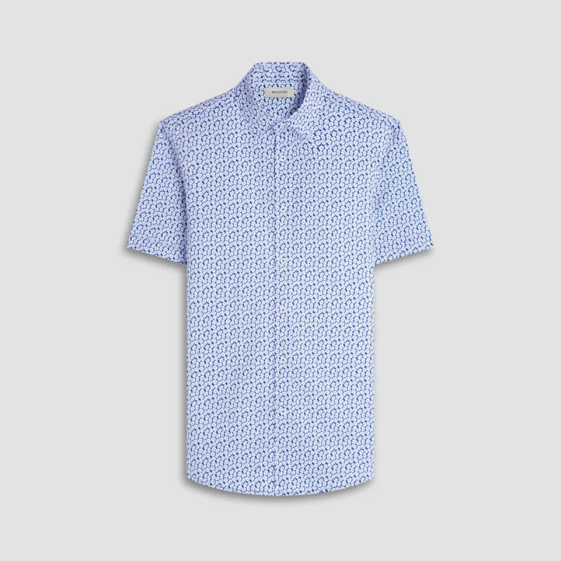 Miles Floral OoohCotton Short-Sleeve Shirt sold by Bugatchi