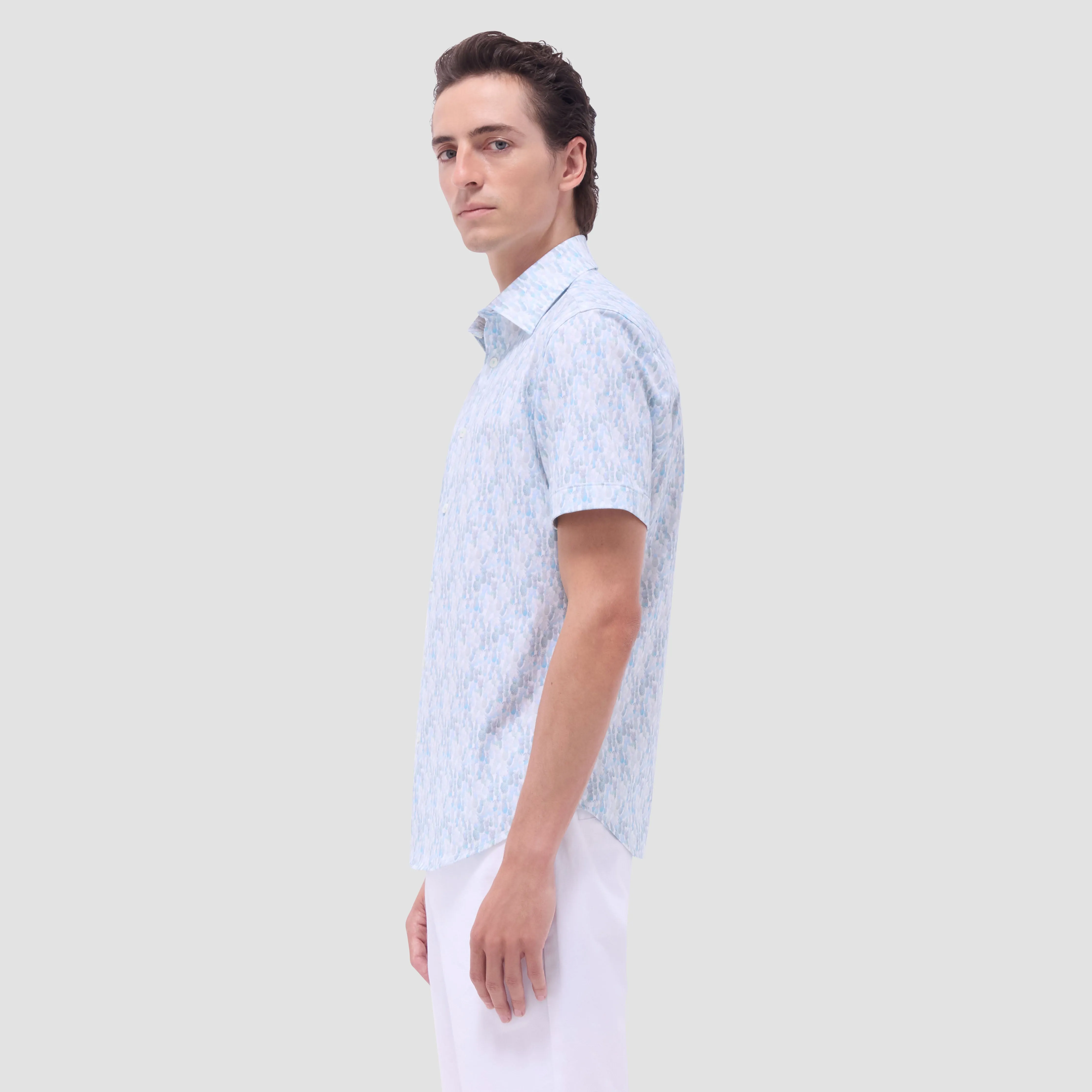 Miles Fruit Print OoohCotton Short-Sleeve Shirt sold by Bugatchi product image thumbnail 3