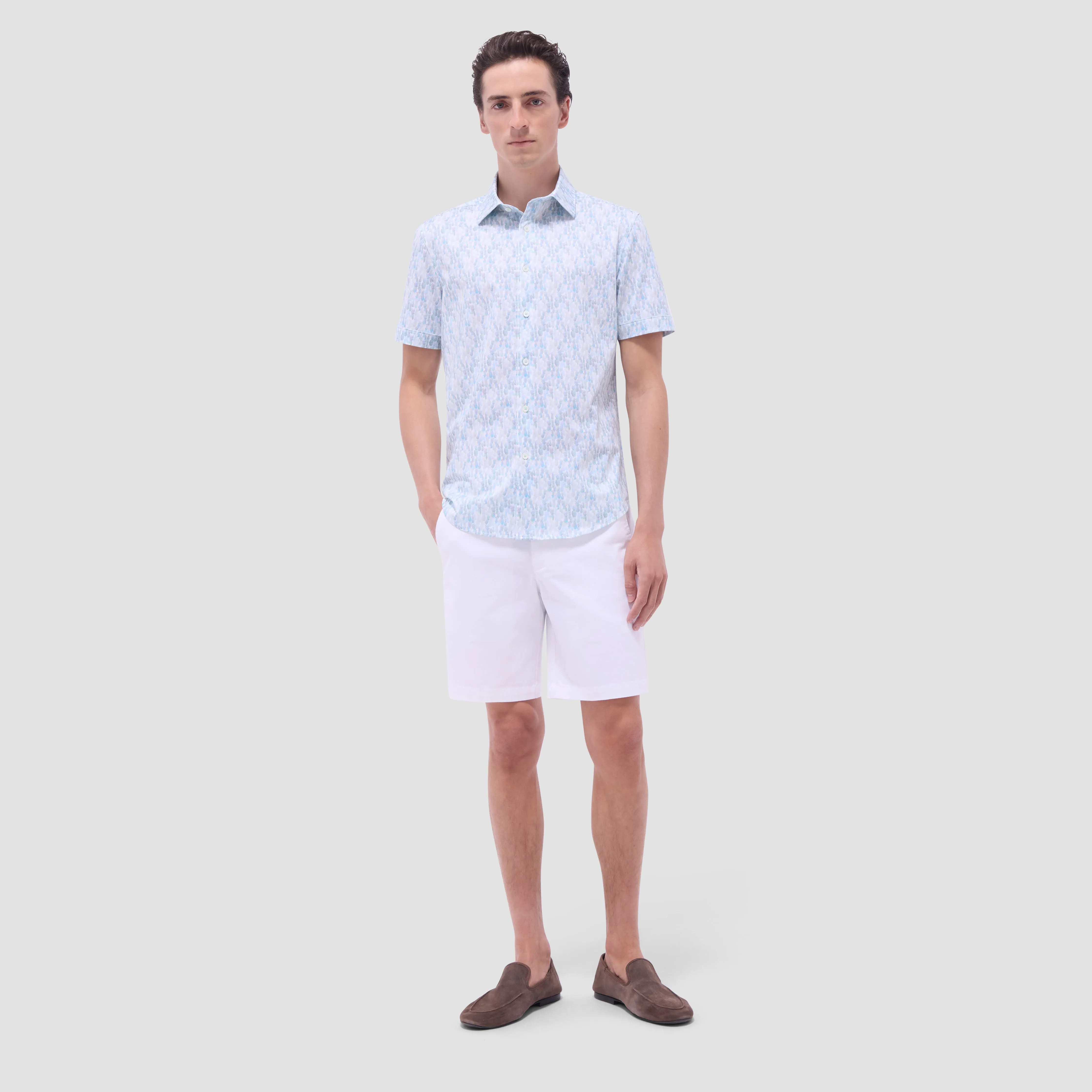 Miles Fruit Print OoohCotton Short-Sleeve Shirt sold by Bugatchi product image thumbnail 5