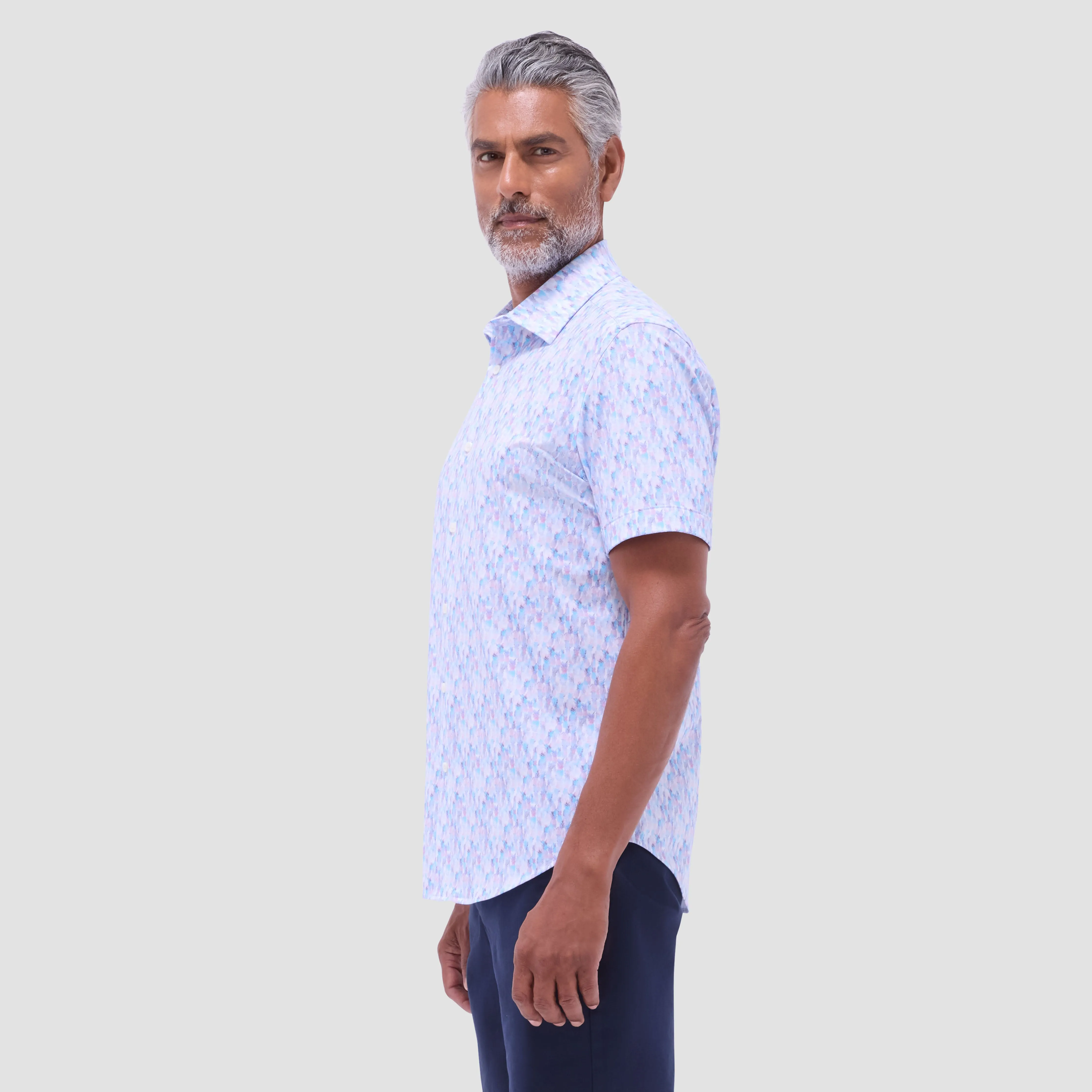 Miles Fruit Print OoohCotton Short-Sleeve Shirt sold by Bugatchi product image thumbnail 3