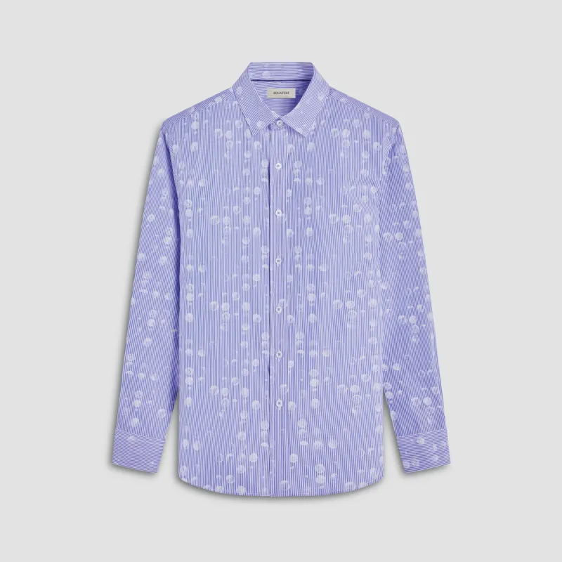 Karl Dot & Stripe Shirt sold by Bugatchi